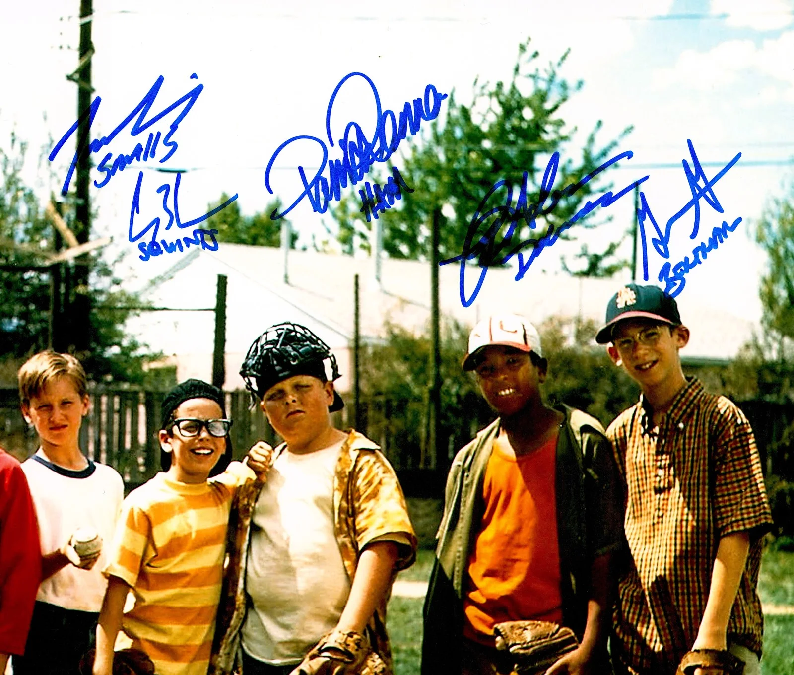 The Sandlot Cast — The Sandlot Movie Cast Signed 8x10 Photo 8 Sigs Beckett Witness, изображение 3