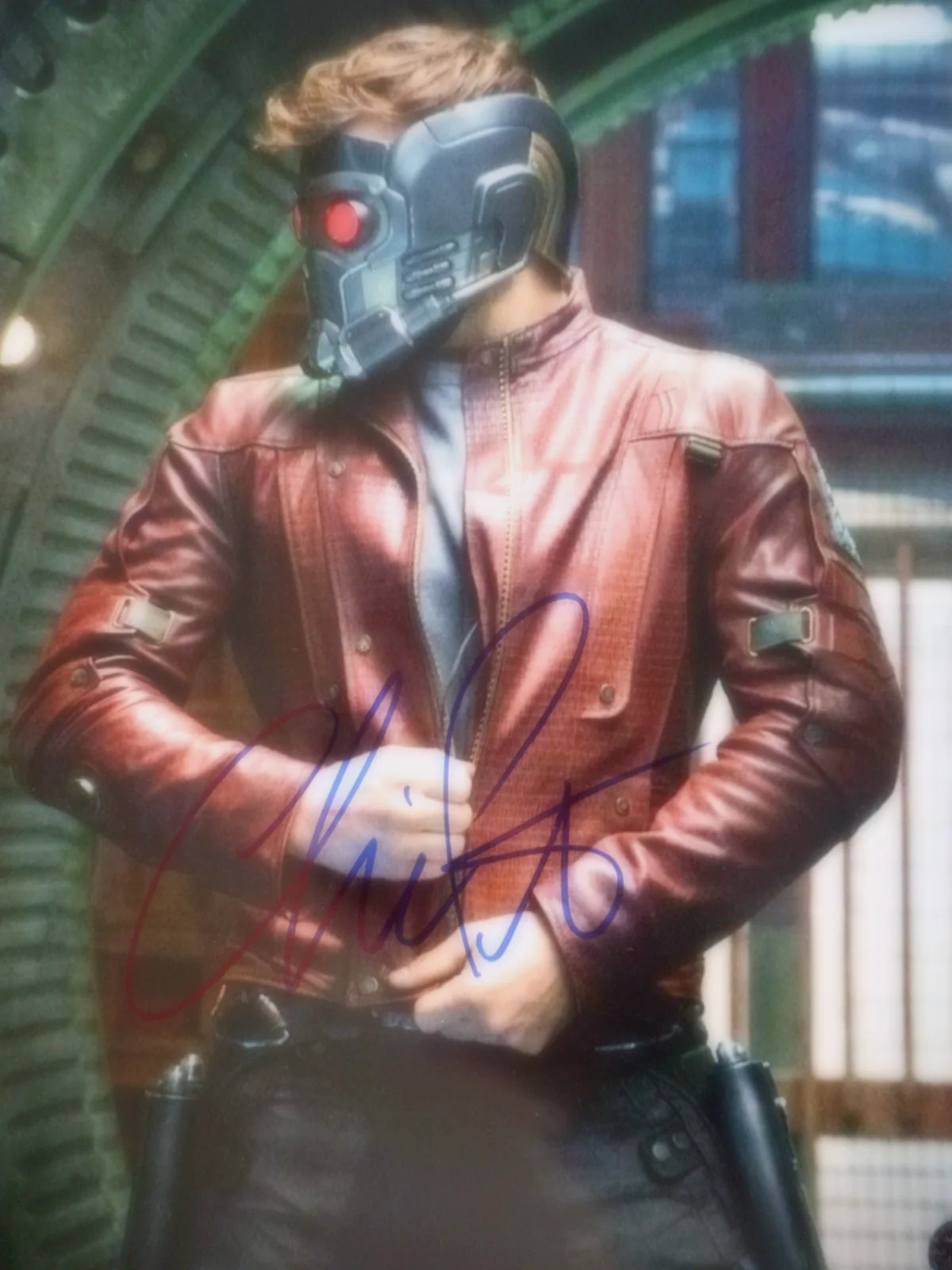 Chris Pratt — Chris Pratt signed STAR LORD GUARDIANS of the GALAXY 8x10 Photo W/COA # Holo, изображение 2