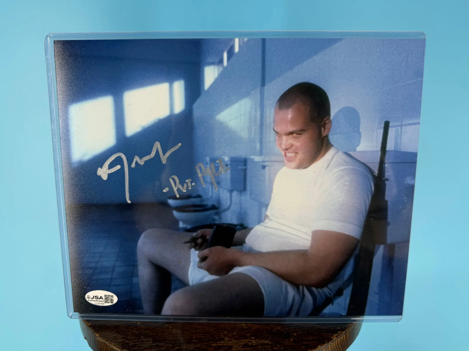 Thomas F. Wilson/ Biff Tannen — Pvt. Pyle Full Metal Jacket Vincent D'Onofrio Signed 8x10 Photo Authenticated