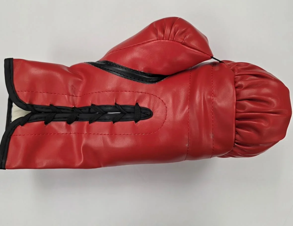 Dolph Lundgren — Dolph Lundgren signed "I Must Break You!" Drago Rocky Boxing Glove autograph JSA, изображение 4