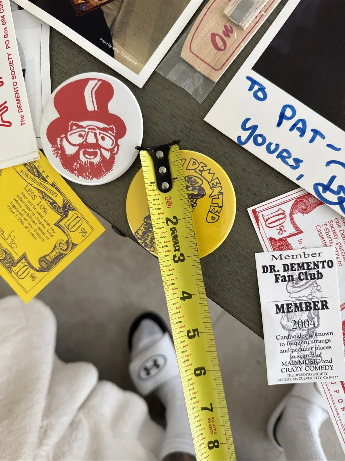 Dr. Demento — Dr. Demento Signed Photos +BumperStickers+PinBacks+airplane Memorabilia LOT. Z17, image 4