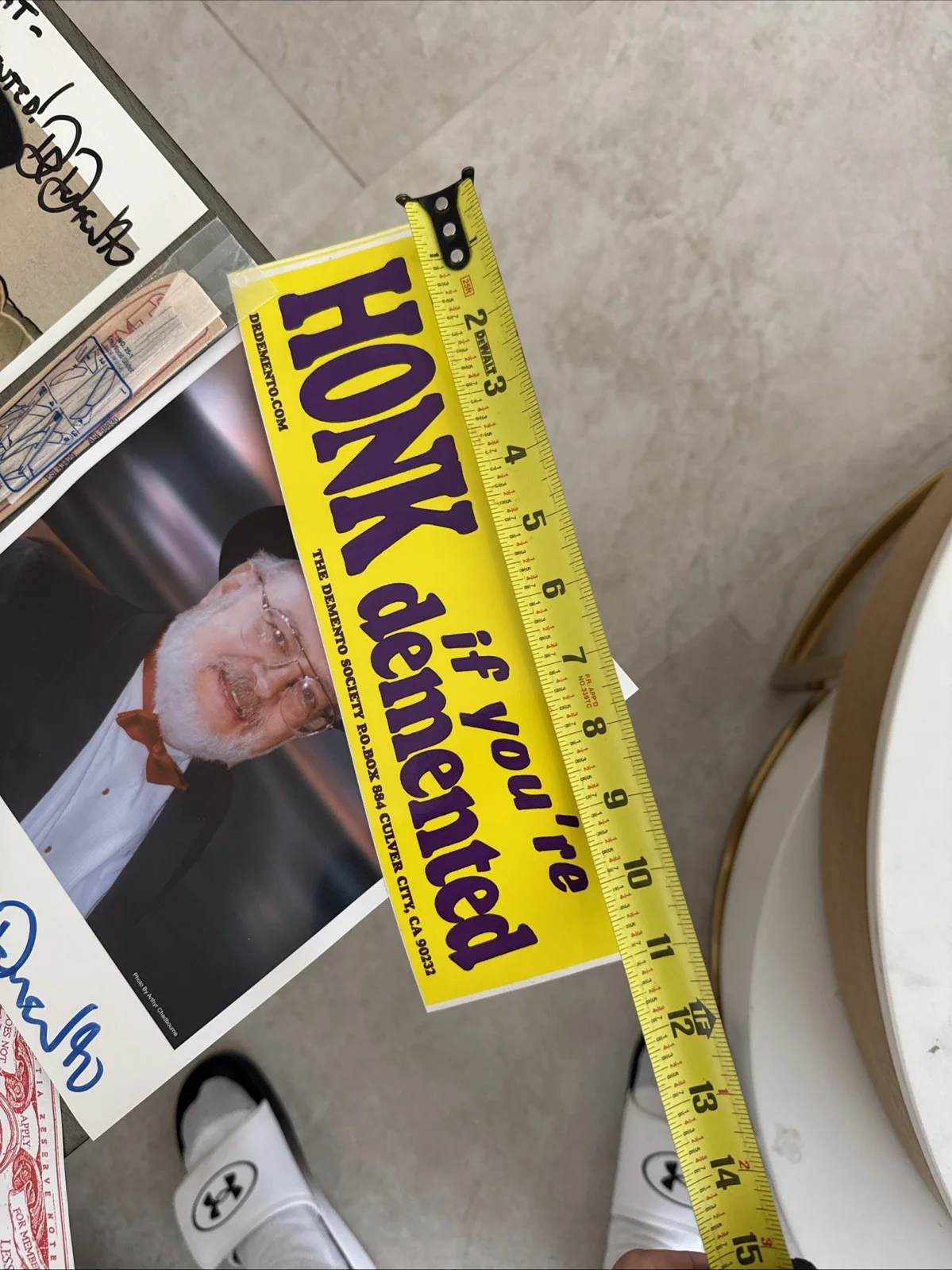 Dr. Demento — Dr. Demento Signed Photos +BumperStickers+PinBacks+airplane Memorabilia LOT. Z17, image 5