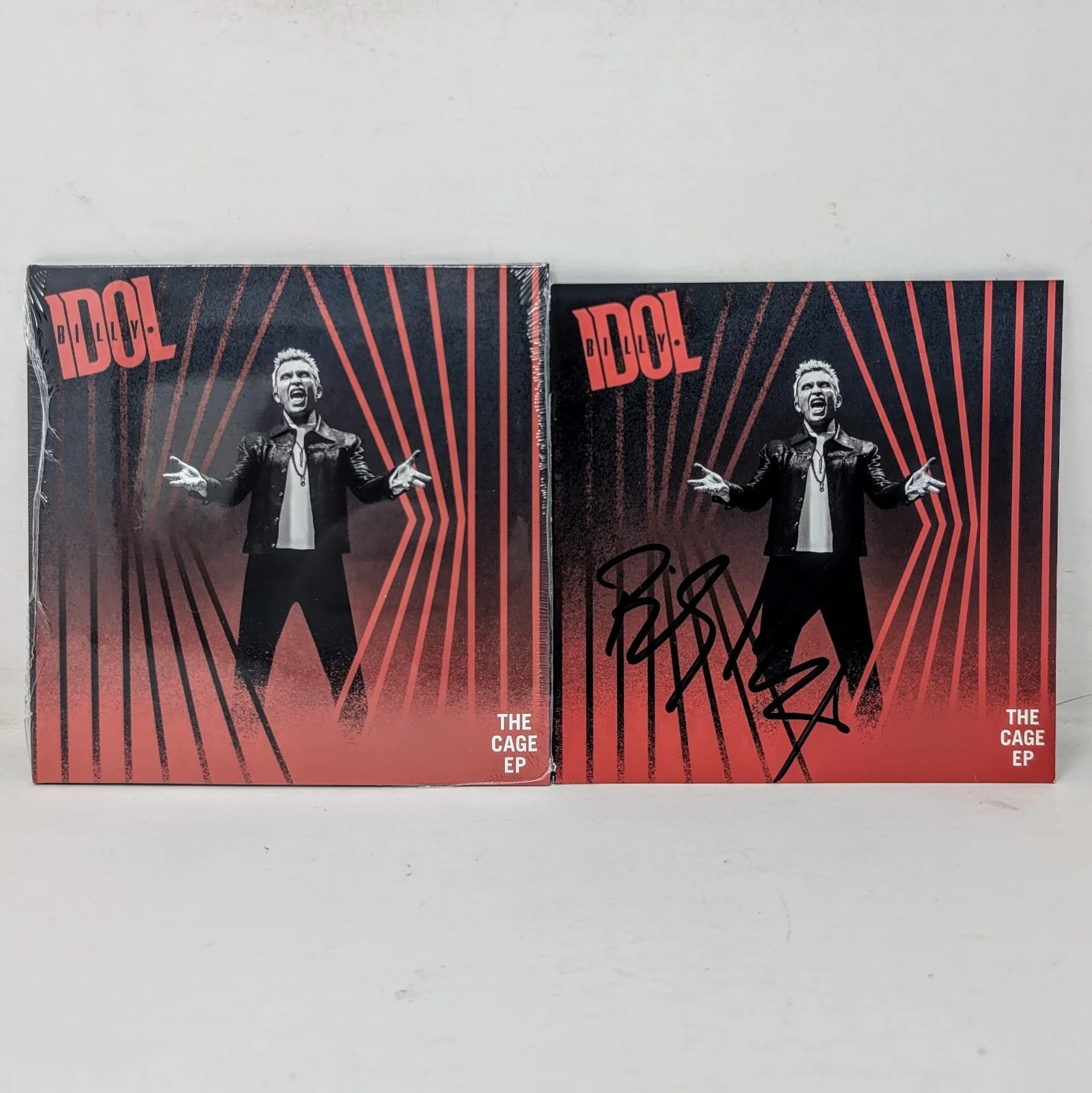 New Billy Idol CD The Cage EP Signed Booklet Autographed 2022, image 2