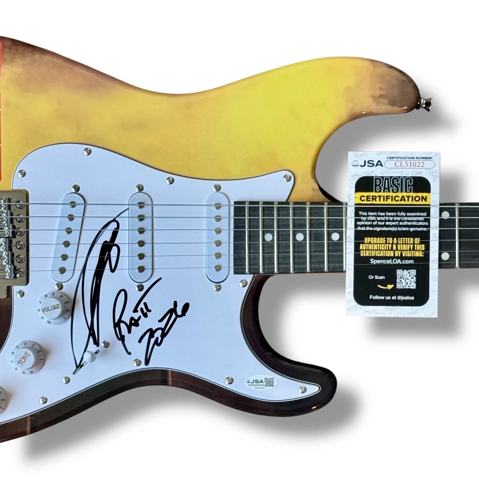 Stephen Pearcy Signed Guitar Custom Graphics JSA COA RATT Out of the Cellar, изображение 2