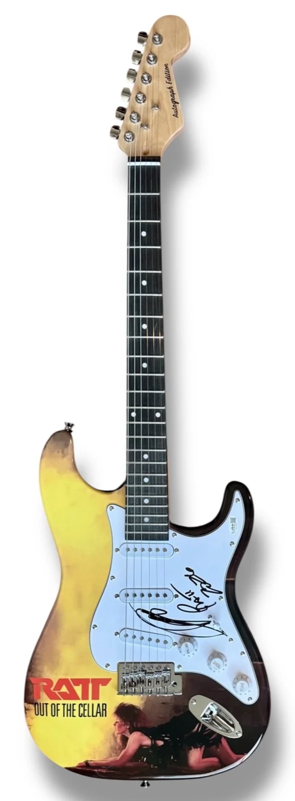 Stephen Pearcy Signed Guitar Custom Graphics JSA COA RATT Out of the Cellar, изображение 3