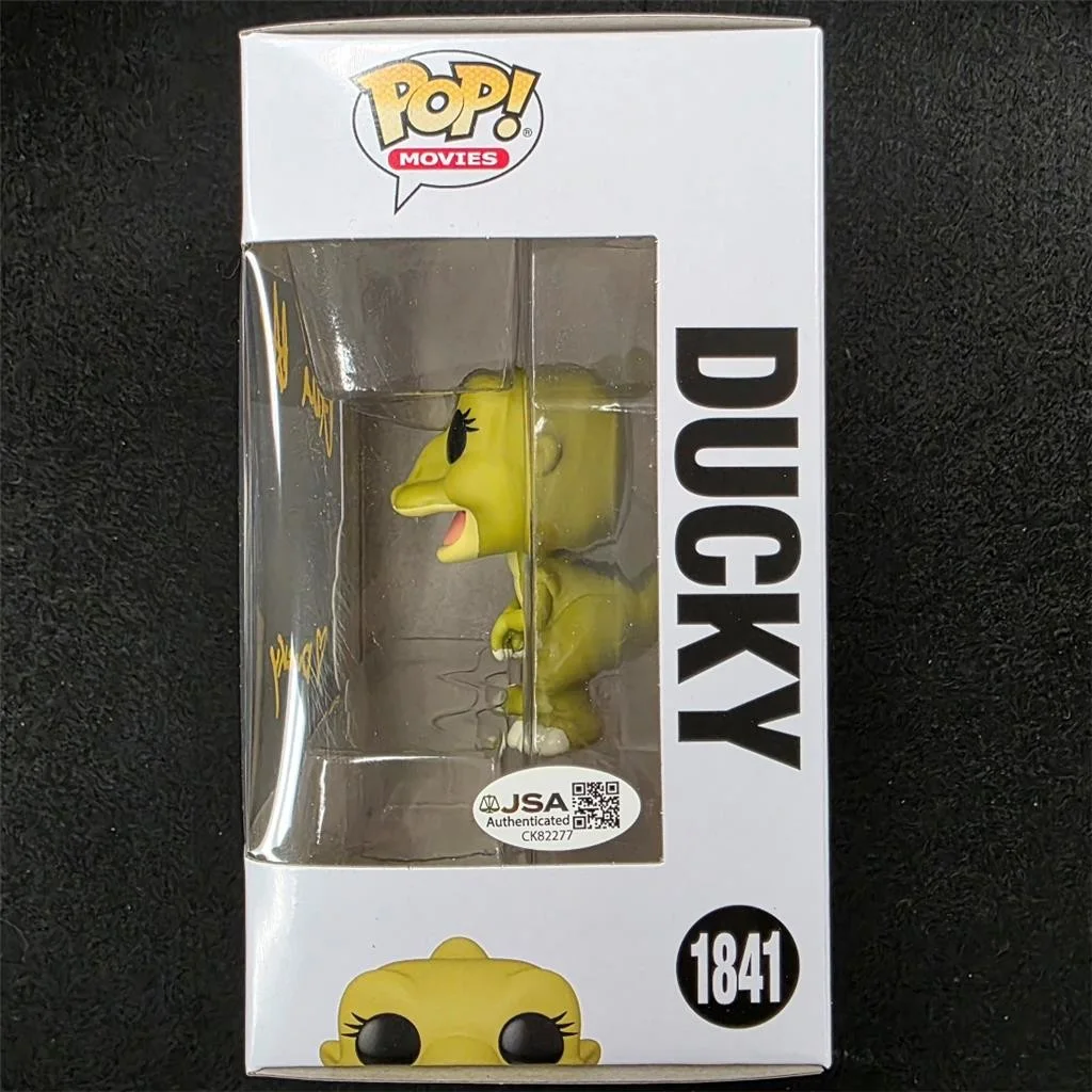 Aria Noelle Curzon — Aria Noelle Curzon signed "Ducky" Funko Pop 1841 Land Before Time autograph JSA, image 2