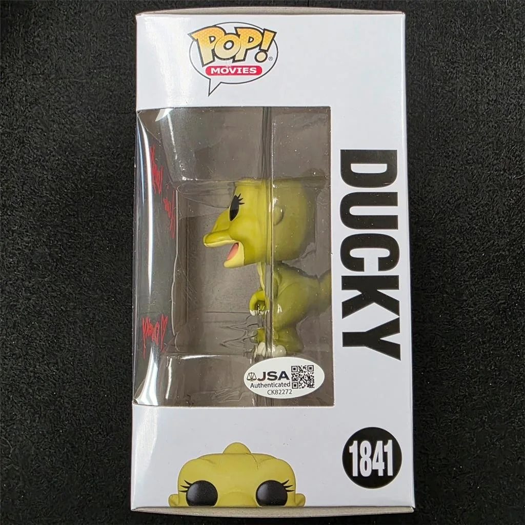 Aria Noelle Curzon — Aria Noelle Curzon signed "Ducky" Funko Pop 1841 Land Before Time autograph JSA, image 2