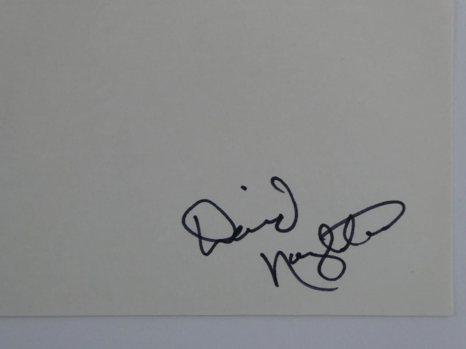David Naughton — David Naughton Hand Signed 3x5 Index Card Cut An American Werewolf in London, image 2