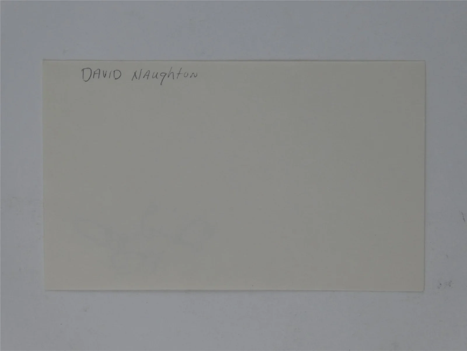David Naughton — David Naughton Hand Signed 3x5 Index Card Cut An American Werewolf in London, image 3