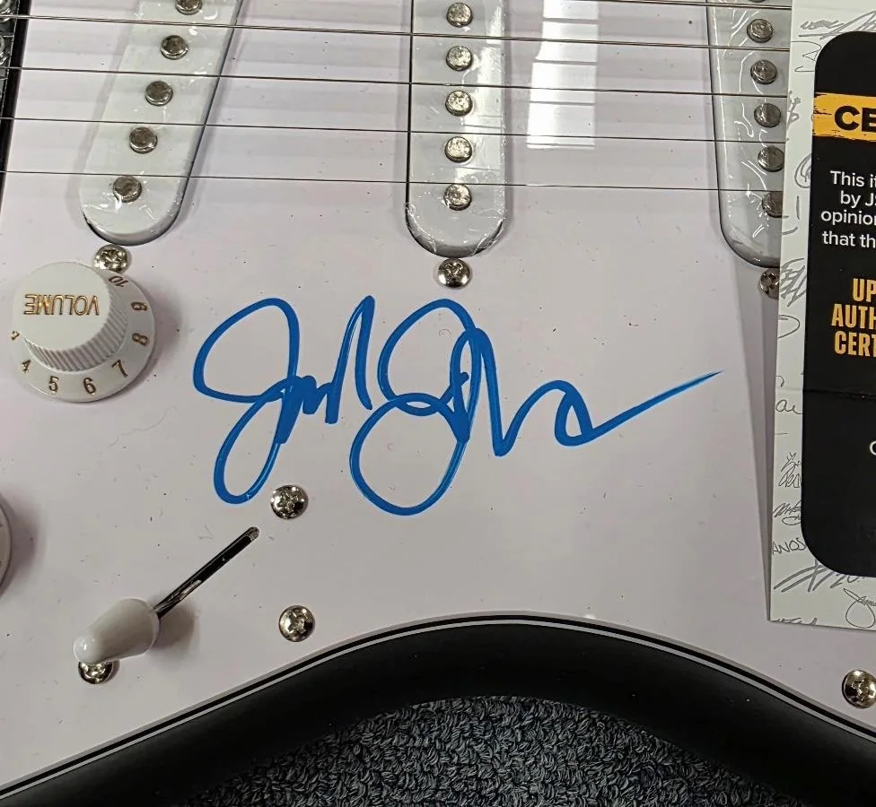 Jack Johnson signed Fender Squire Electric Guitar autograph ~ JSA COA, image 4