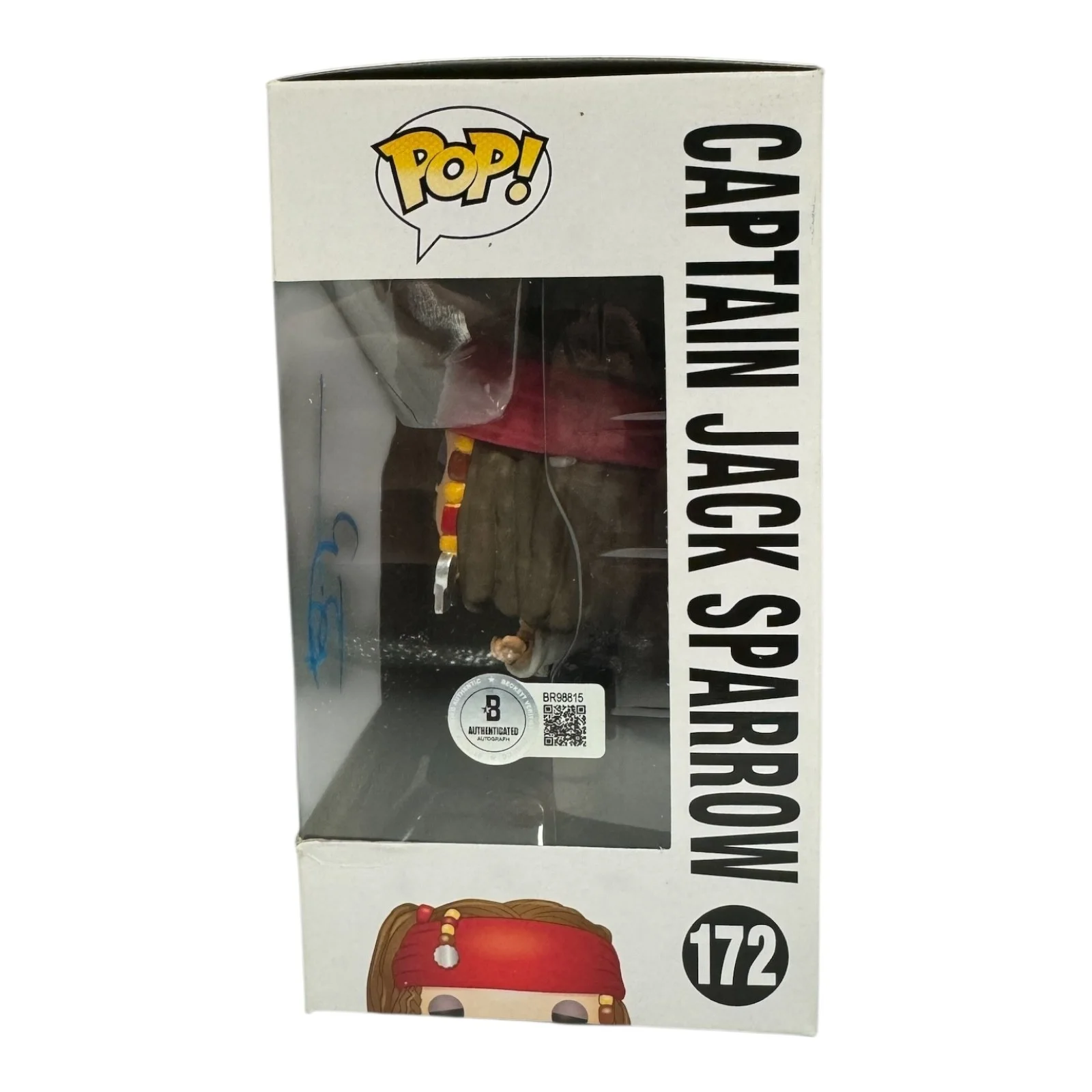 JOHNNY DEPP — JOHNNY DEPP SIGNED AUTOGRAPH PIRATES OF THE CARIBBEAN FUNKO POP 172 BECKETT BAS, изображение 2