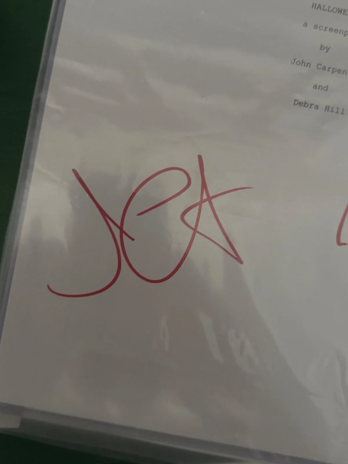 John Carpenter — 1978 Halloween Script SIGNED by John Carpenter and Nick Castle(Michael Meyers), image 3