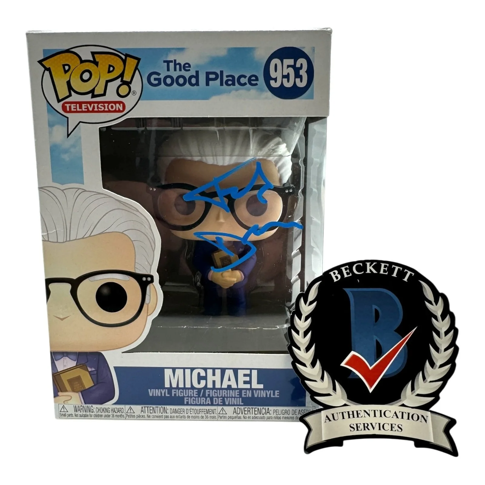 Ted Danson — Ted Danson Signed Autograph The Good Place 953 Funko Pop Beckett BAS Michael