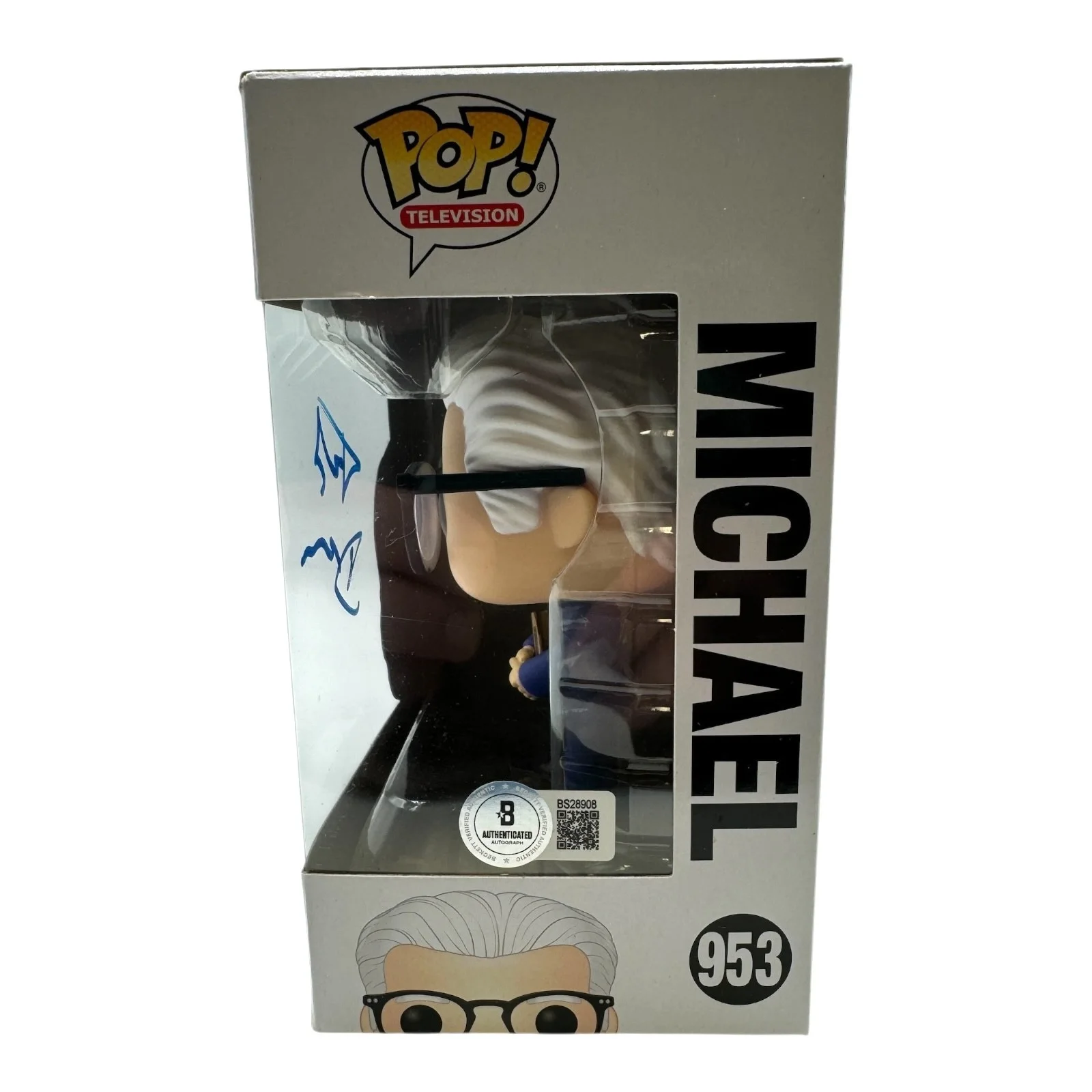 Ted Danson — Ted Danson Signed Autograph The Good Place 953 Funko Pop Beckett BAS Michael, изображение 2