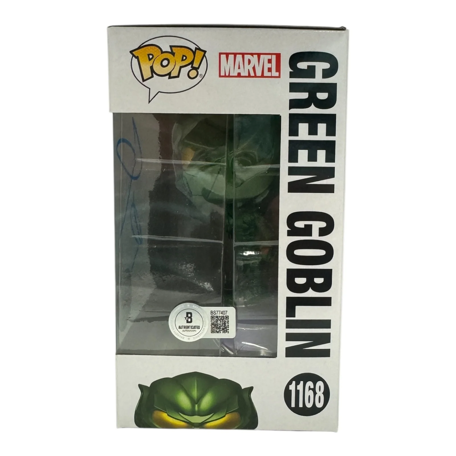 Willem Dafoe — Willem Dafoe Signed Auto Spider-Man Funko Pop 1168 Beckett BAS Green Goblin, изображение 2