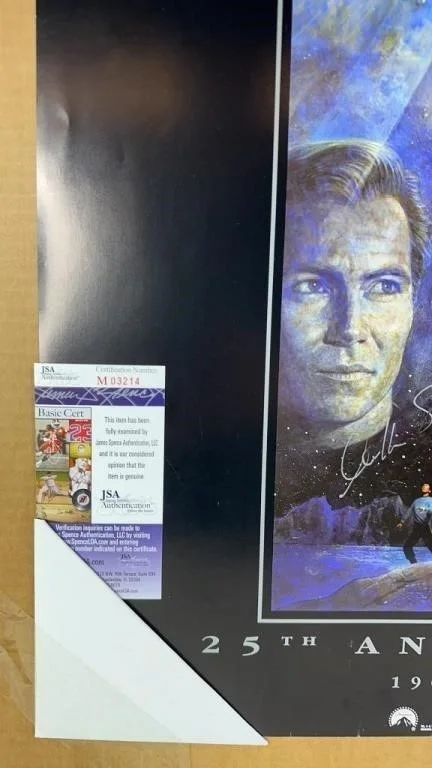 William Shatner — William Shatner Signed Star Trek 25th Anniversary Poster Lithographs w/JSA COA, изображение 3