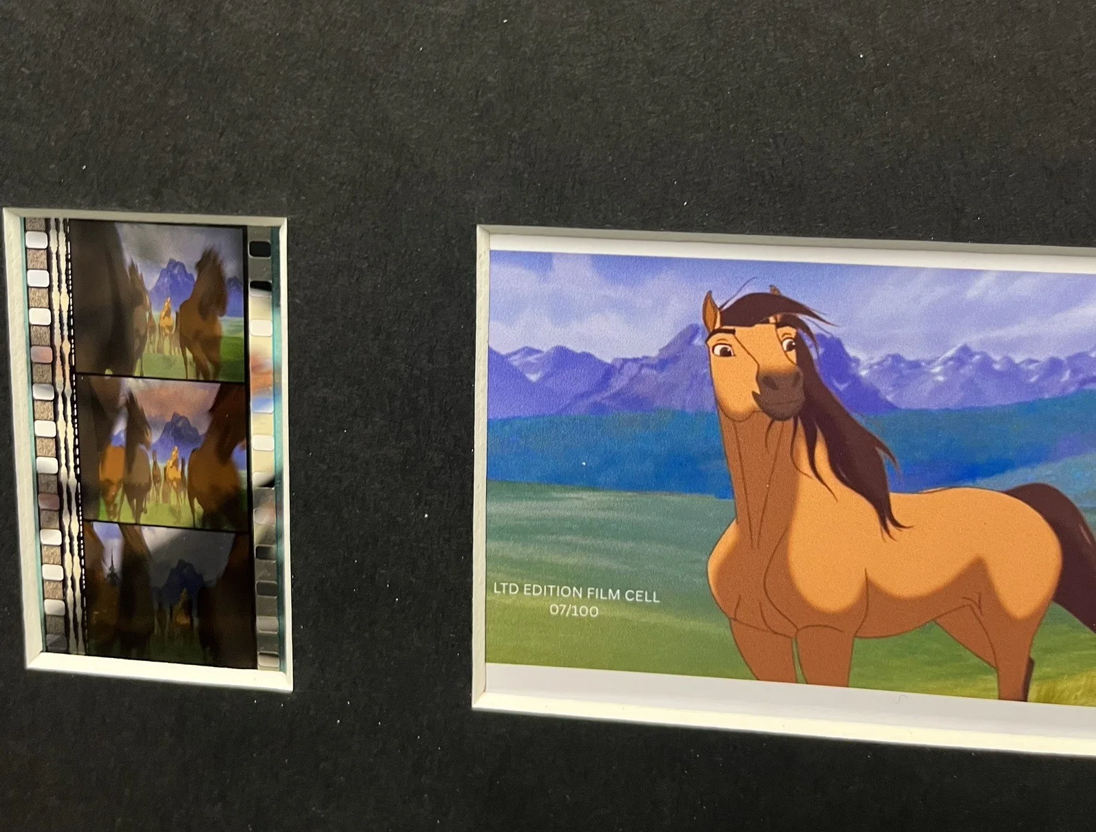 SPIRIT. The Stallion of Cimarron. 35mm Film Cell Mounted Display, image 2
