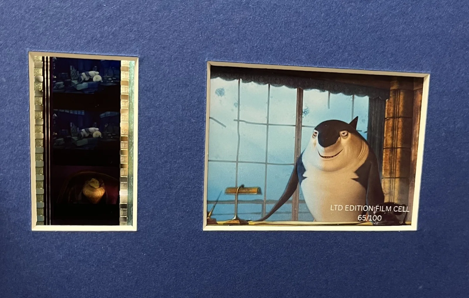 SHARK TALE. 35mm Film Cell Mounted Display, image 2