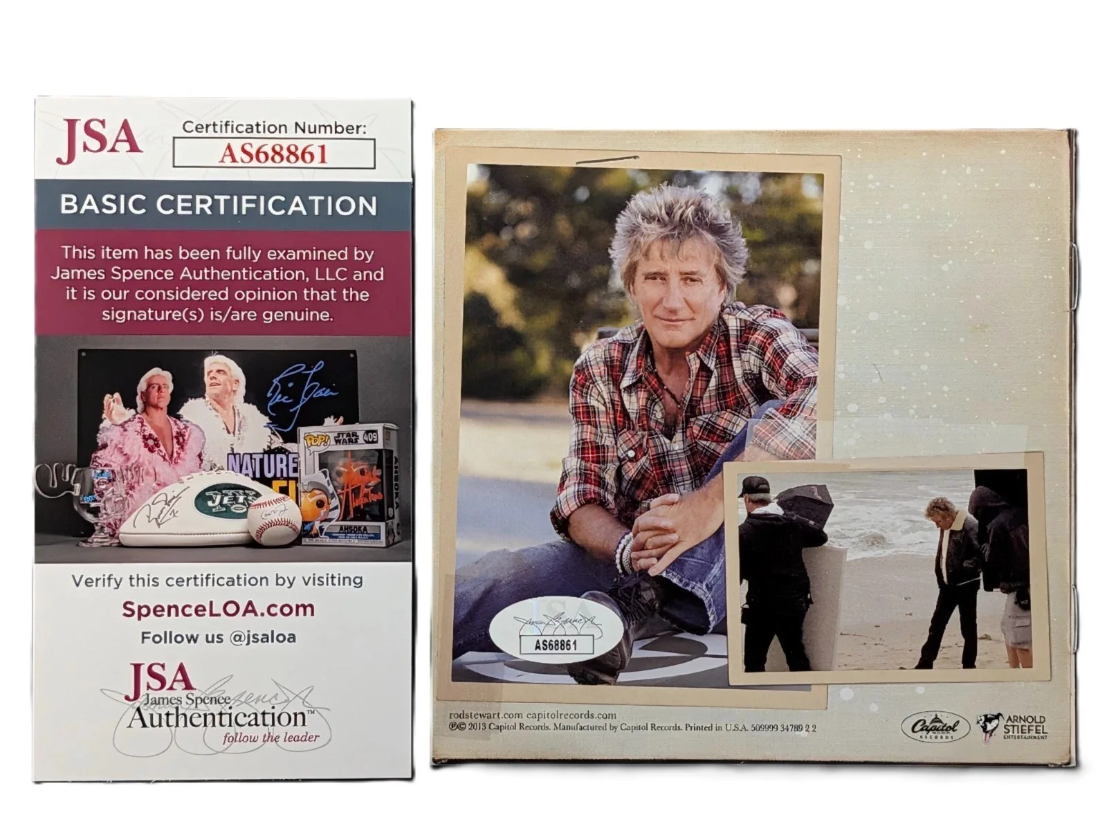Rod Stewart Signed Time CD Booklet JSA COA, image 2