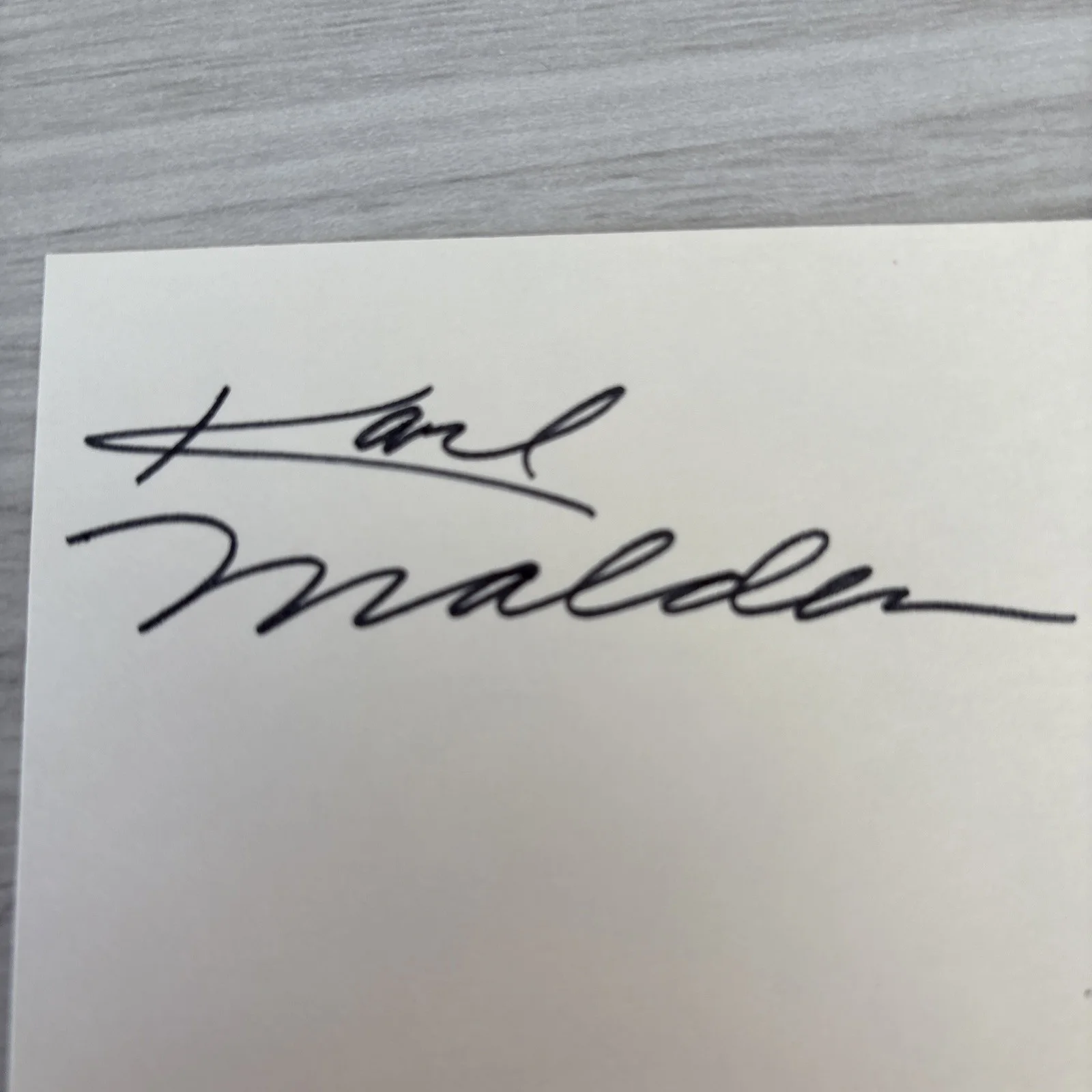 Karl Malden Autographed Signed Streetcar Named Desire Index Card, изображение 2
