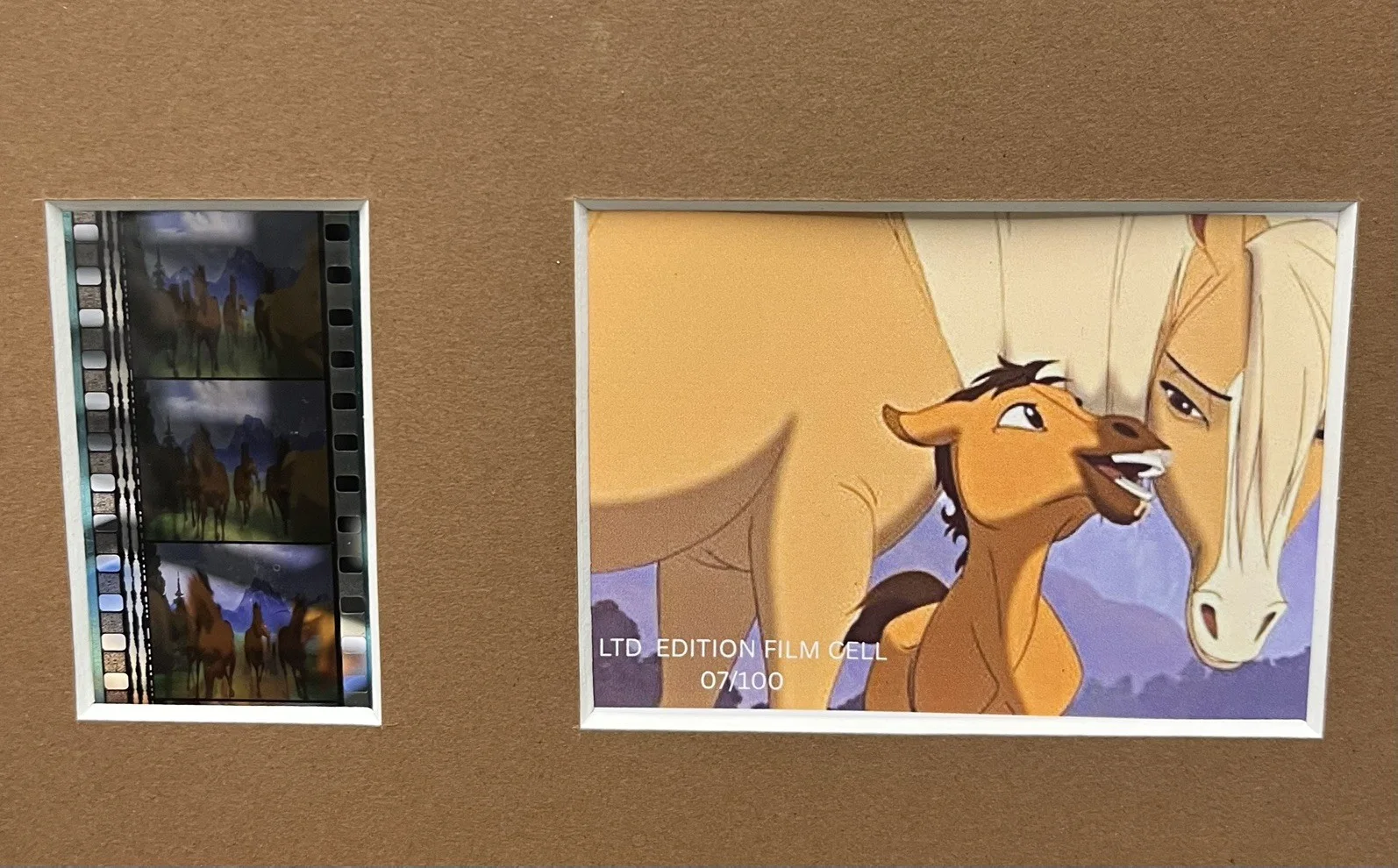 SPIRIT. The Stallion of Cimarron. 35mm Film Cell Mounted Display, image 2