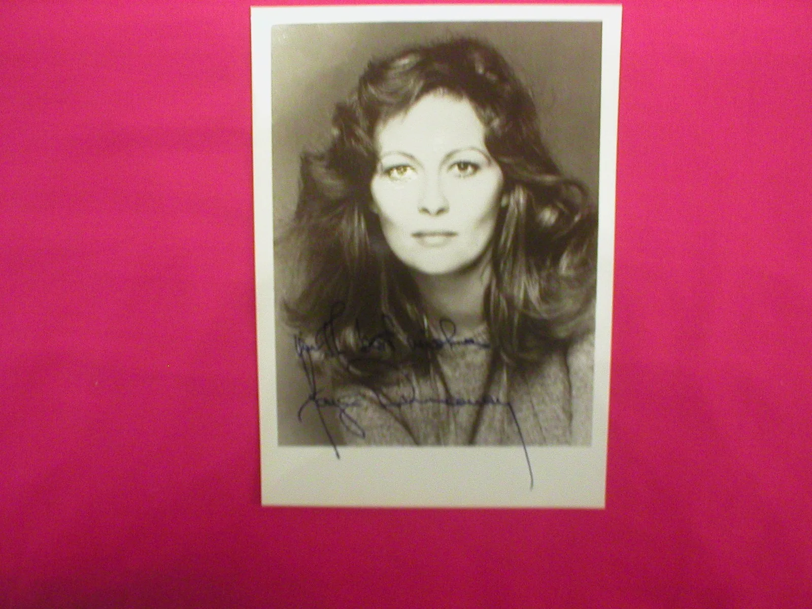 Faye Dunaway — VINTAGE FAYE DUNAWAY SIGNED, AUTOGRAPED FACSIMILE, 5 X 7 PHOTO