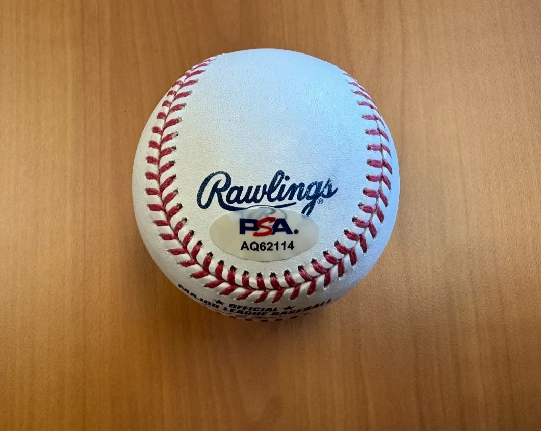Kirk Hammett Signed Autographed ROMLB Baseball PSA/DNA COA Metallica, image 3