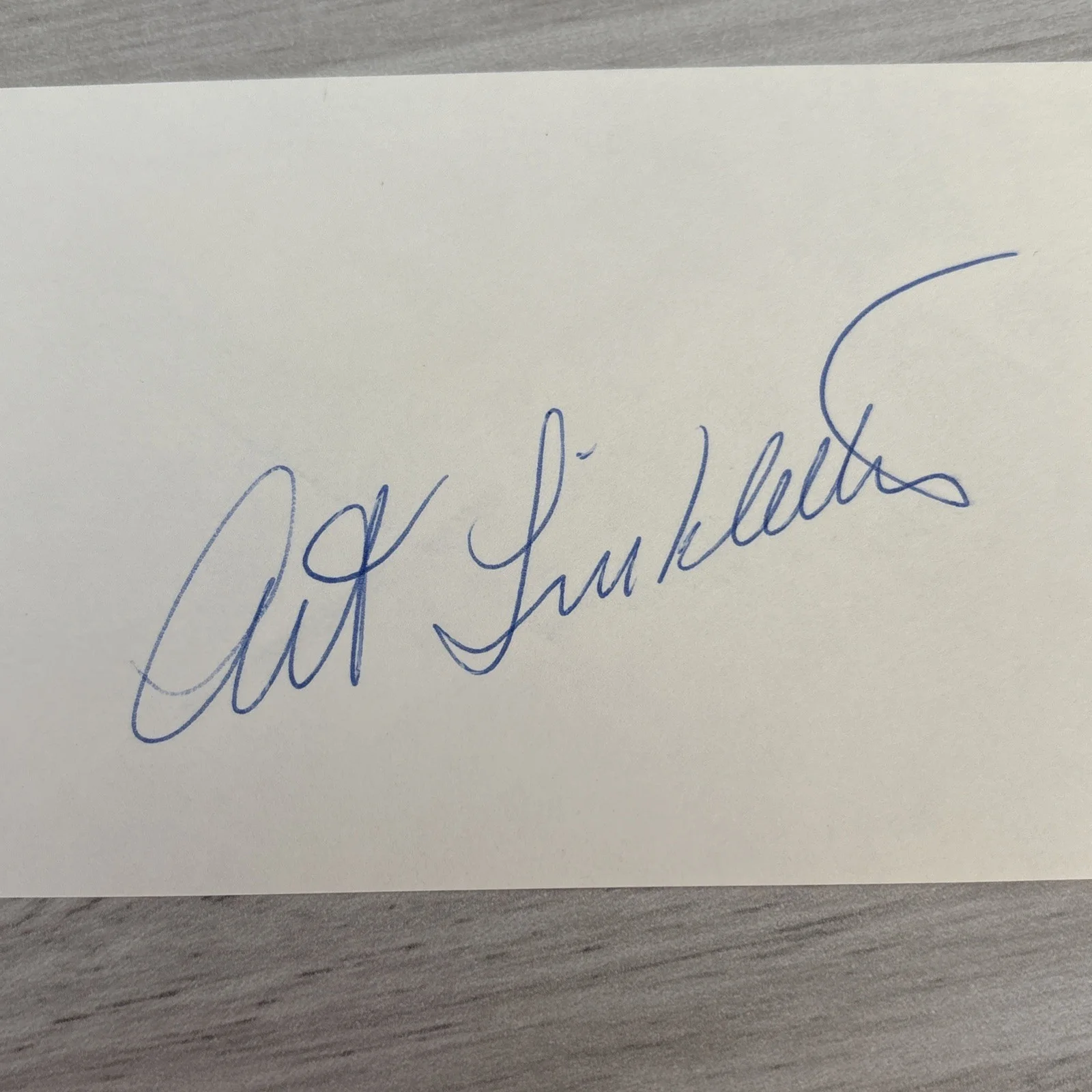 art linkletter — ART LINKLETTER RADIO AND TV PERSONALITY AUTOGRAPHED SIGNED INDEX CARD 3X5, изображение 2