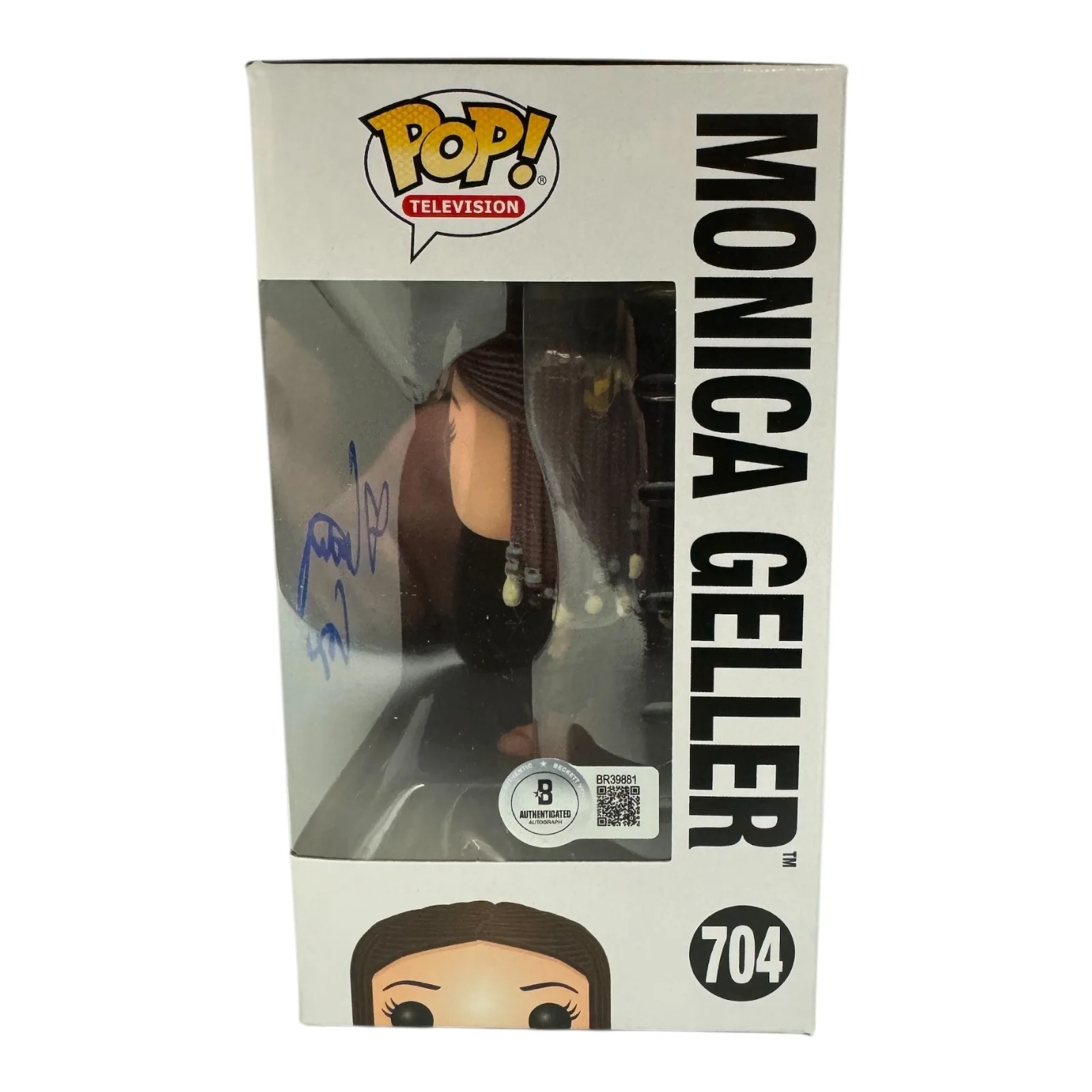 Courtney Cox — Courtney Cox Signed Autograph Friends Funko Pop 704 Beckett BAS Monica Geller, изображение 2