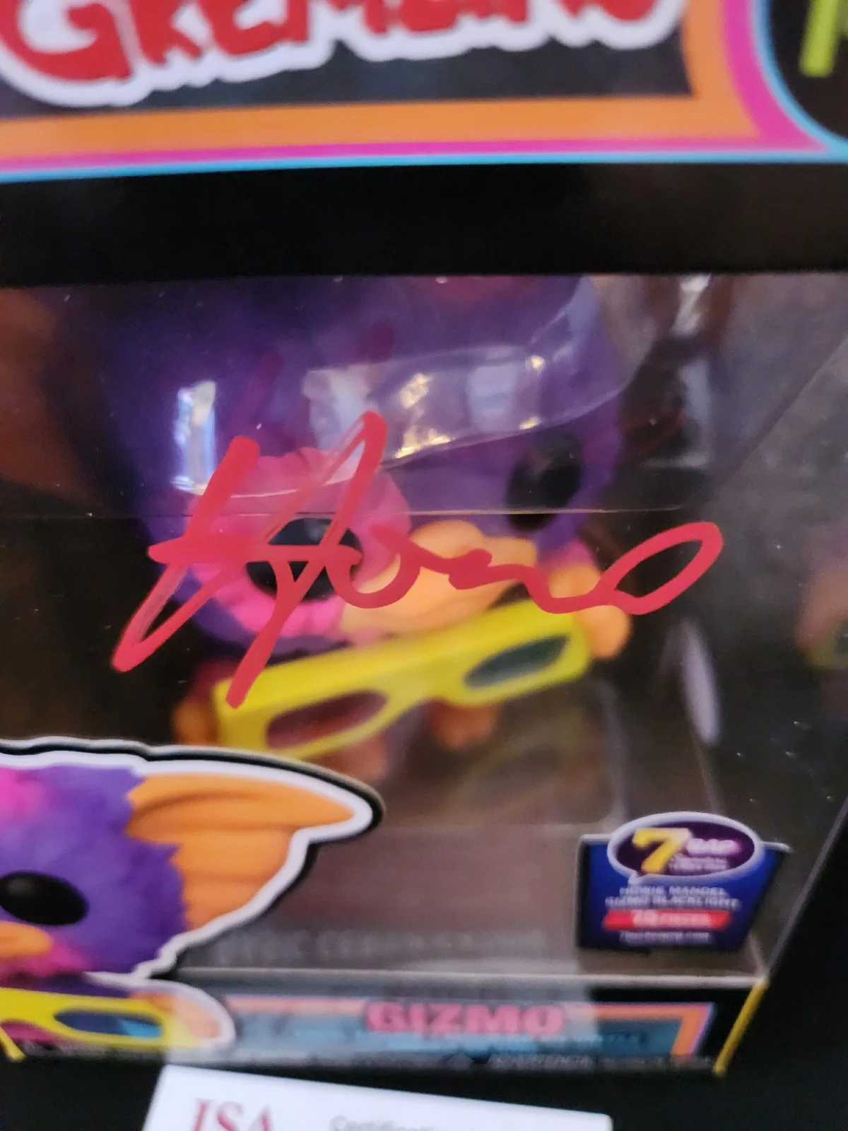 Howie Mandel — Gremlins Gizmo Funko 3D Black Light Signed By Howie Mandel JSA 1/75, image 3