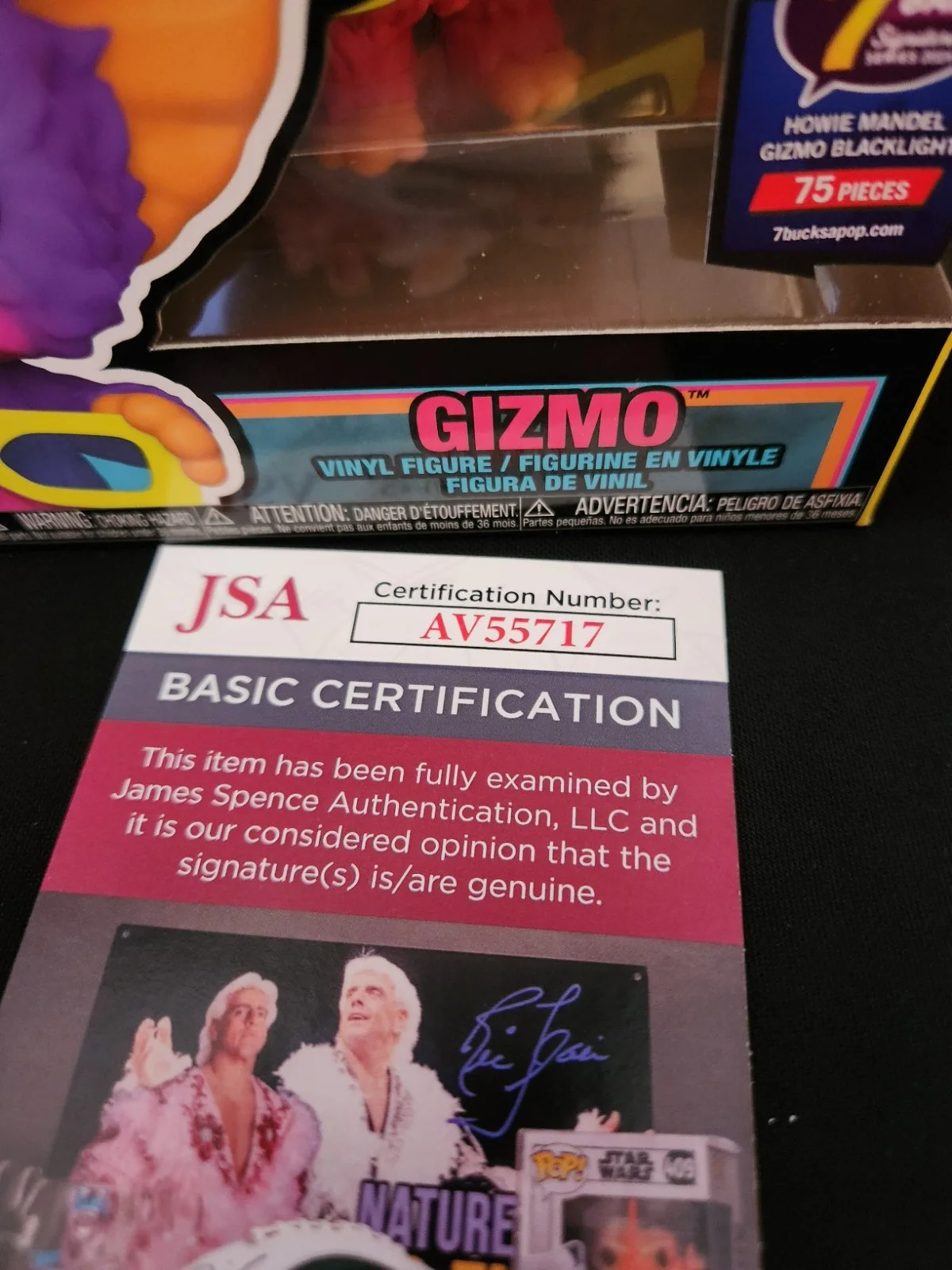 Howie Mandel — Gremlins Gizmo Funko 3D Black Light Signed By Howie Mandel JSA 1/75, image 4