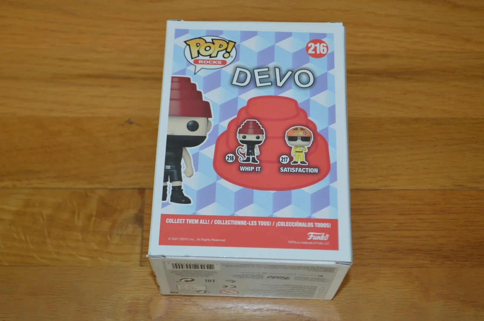 DEVO~ Gerald Casale Autographed "Whip It" Funko Pop Figure #216 Beckett Hologram, image 4