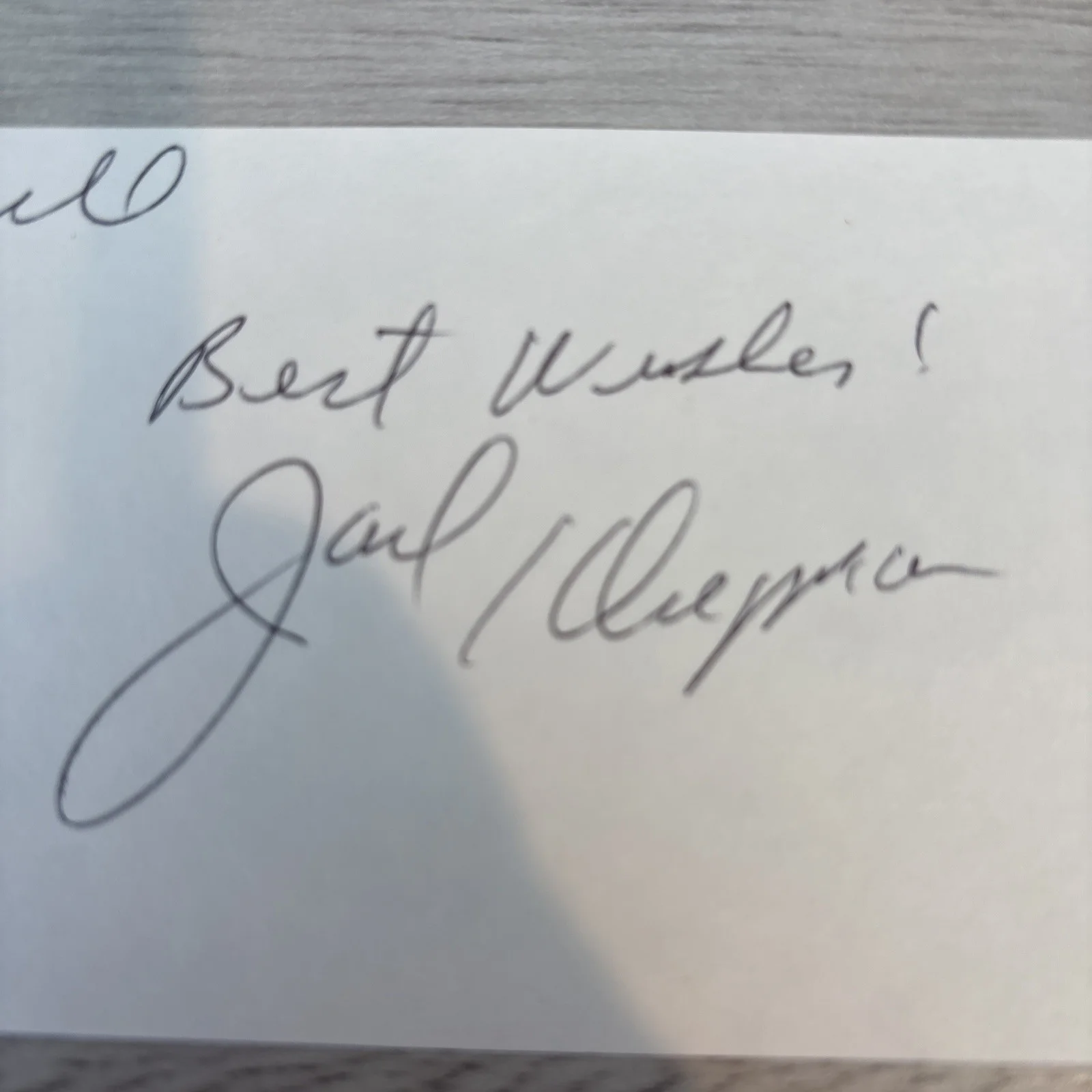 Jack Klugman — Jack Klugman Signed Autographed 3x5 Index Card - Odd Couple Quincy M.E. Deceased, изображение 2