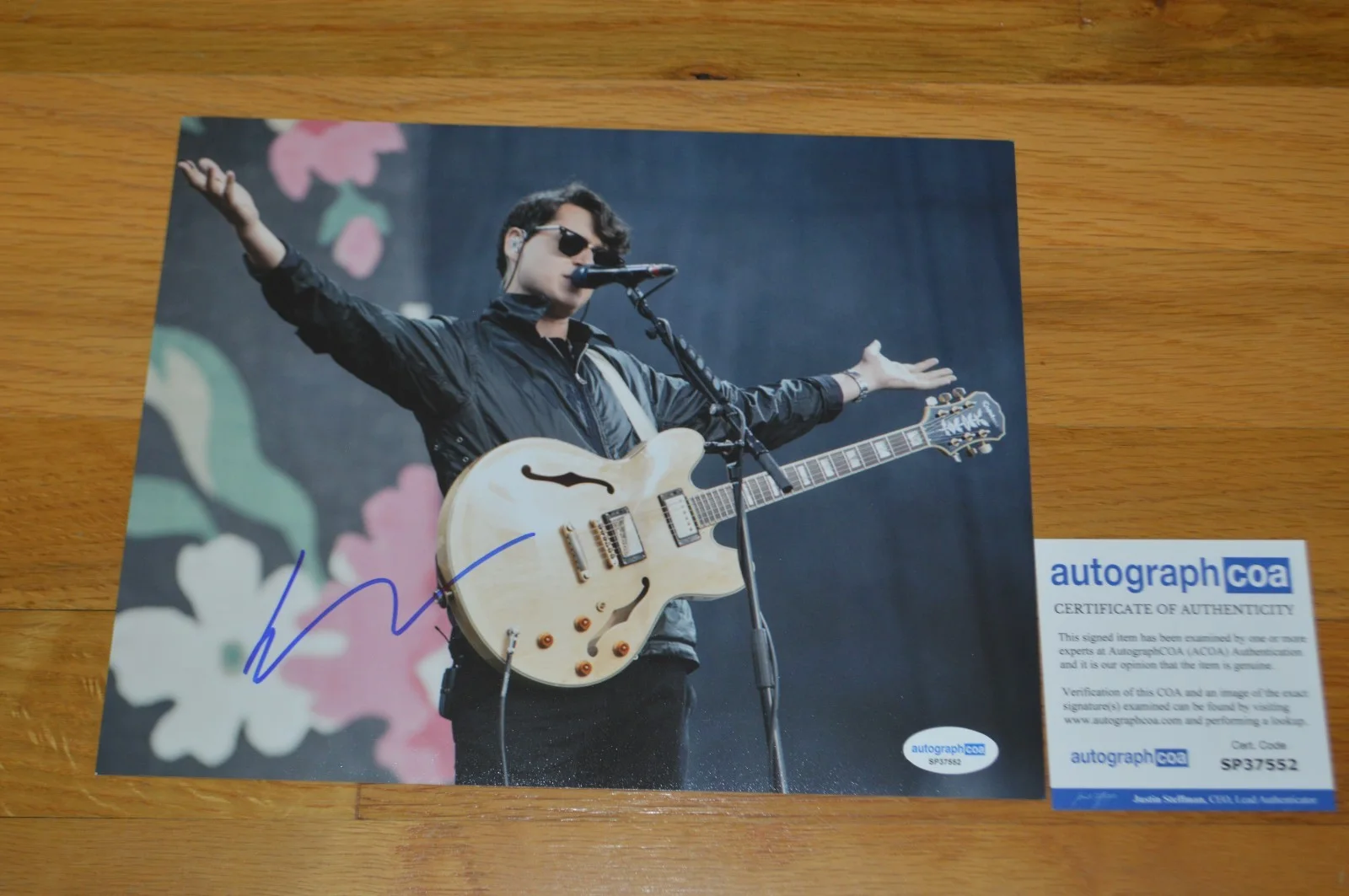 Vampire Weekend Ezra Koenig Autographed 8x10 Color Photo with AUTOGRAPH COA, image 4