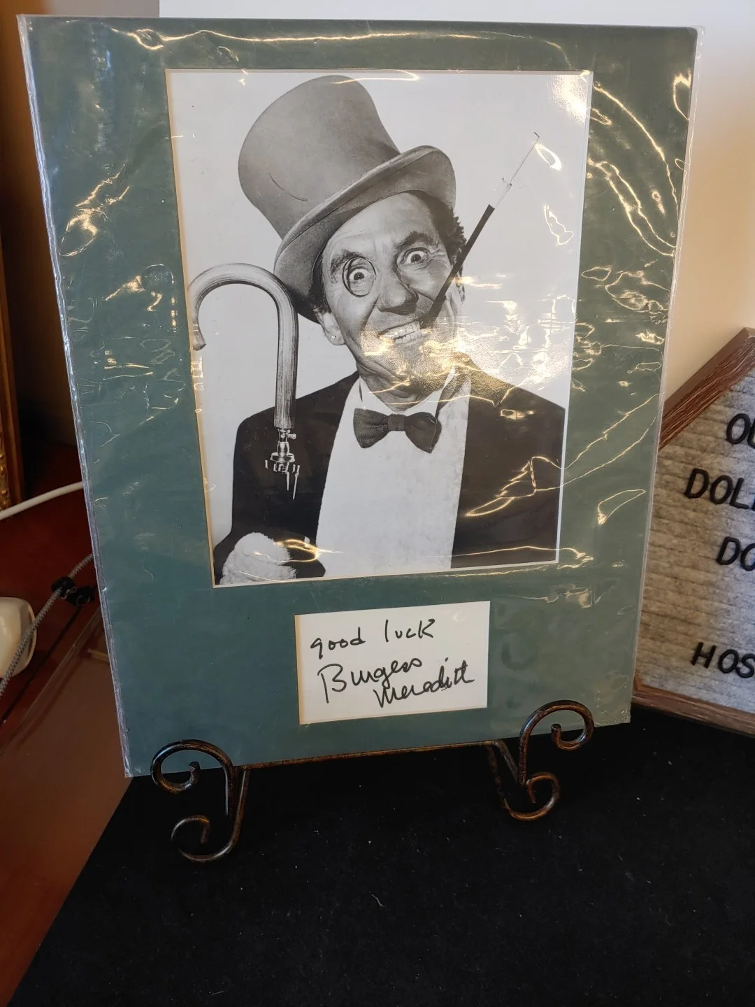 The Penquin Burgess Meredith Signed Batman Photograph 11×14 Matted COA, image 2