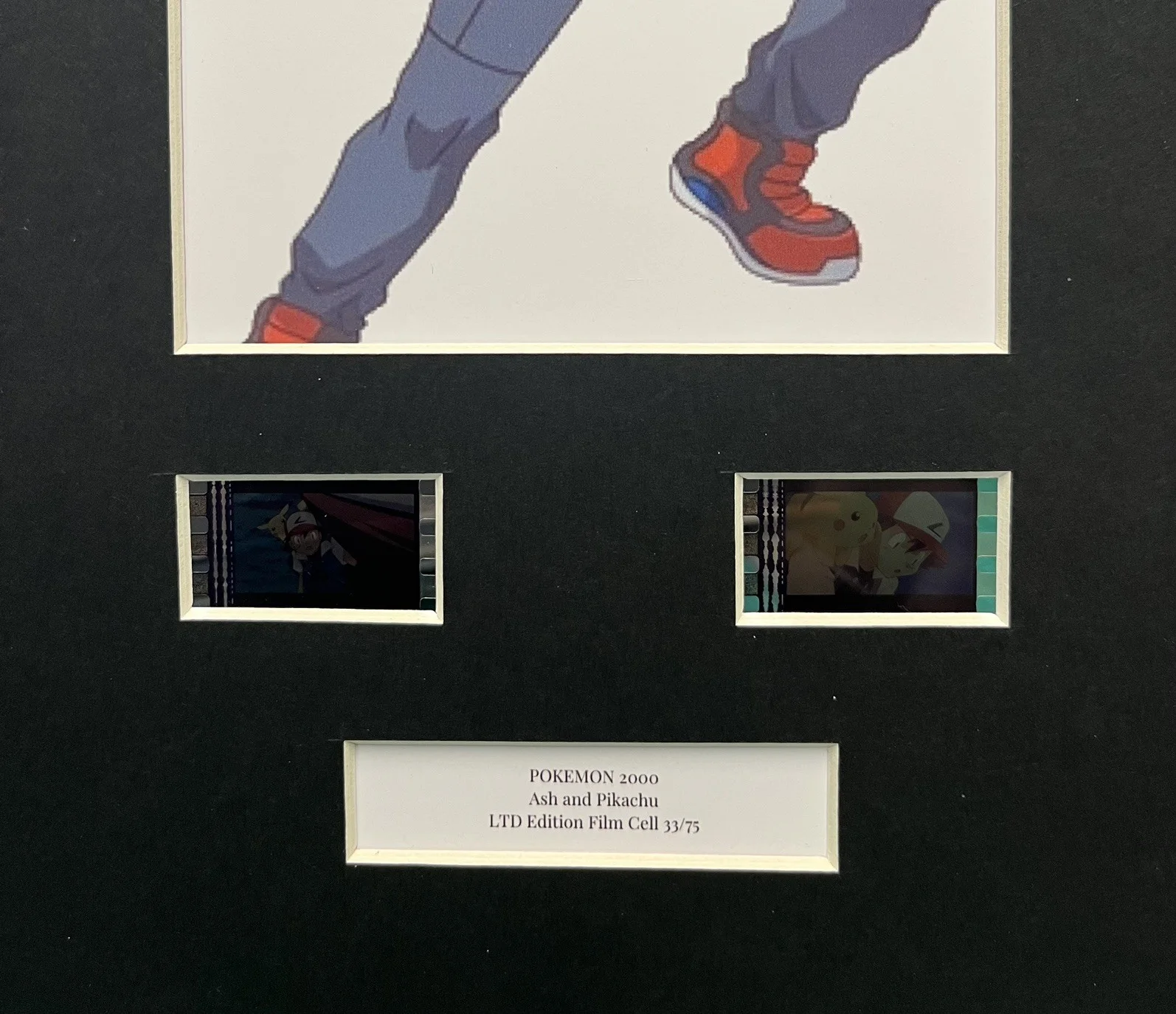 Pokémon Ash and Pikachu. 35mm Film Cell Mounted Display, image 3