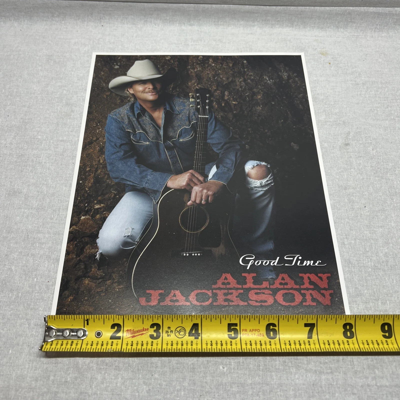Alan Jackson Rare PHOTO ‘NOT signed’ Country Legend 8x10 2007 CMA FEST, image 4