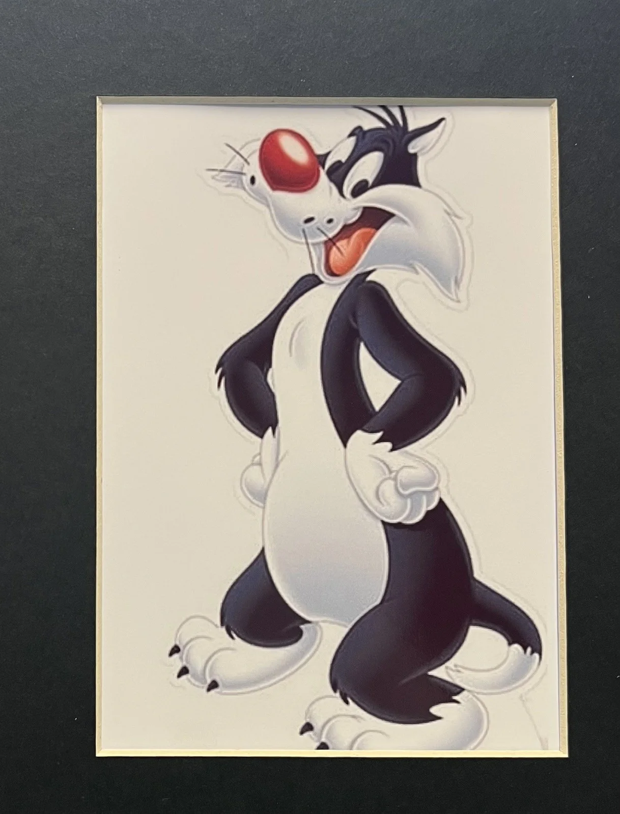 LOONEY TUNES. Sylvester the Cat 35mm Film Cell Mounted Display, image 2