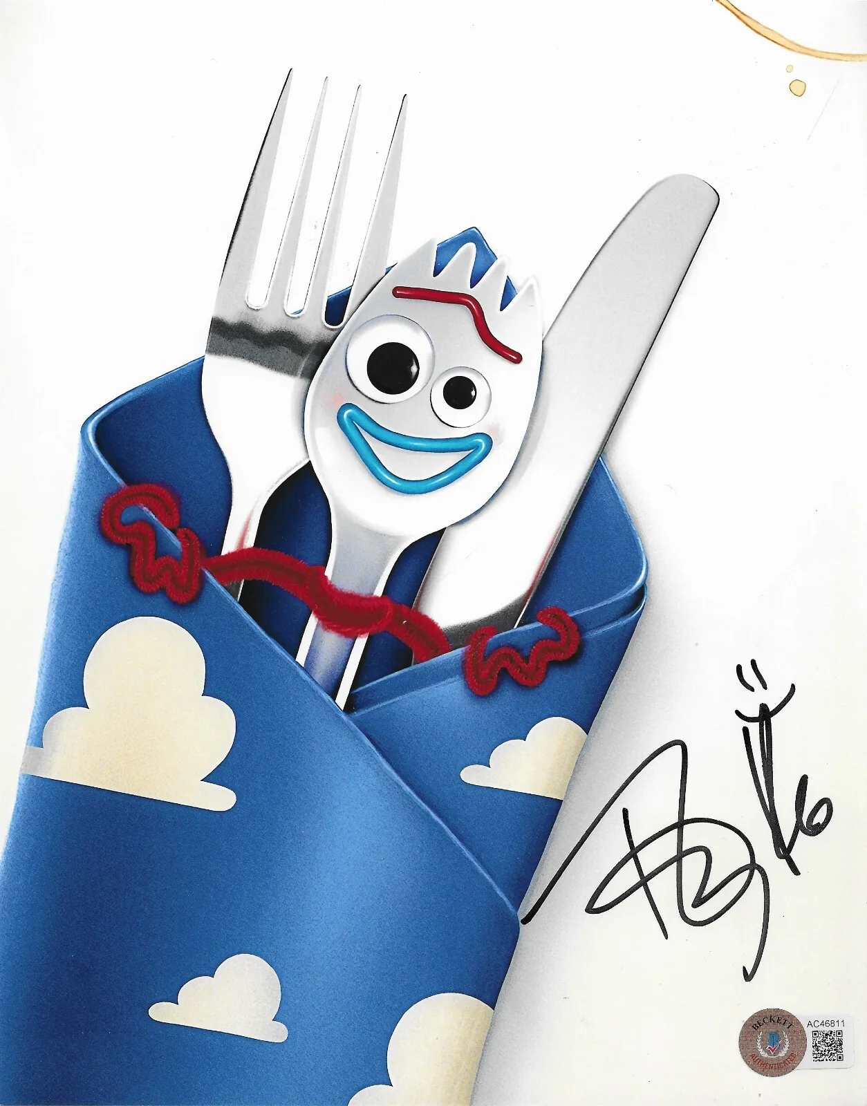 Tony Hale — Tony Hale Disney Toy Story 4 Forky Signed 8x10 Photo Autographed BAS 811