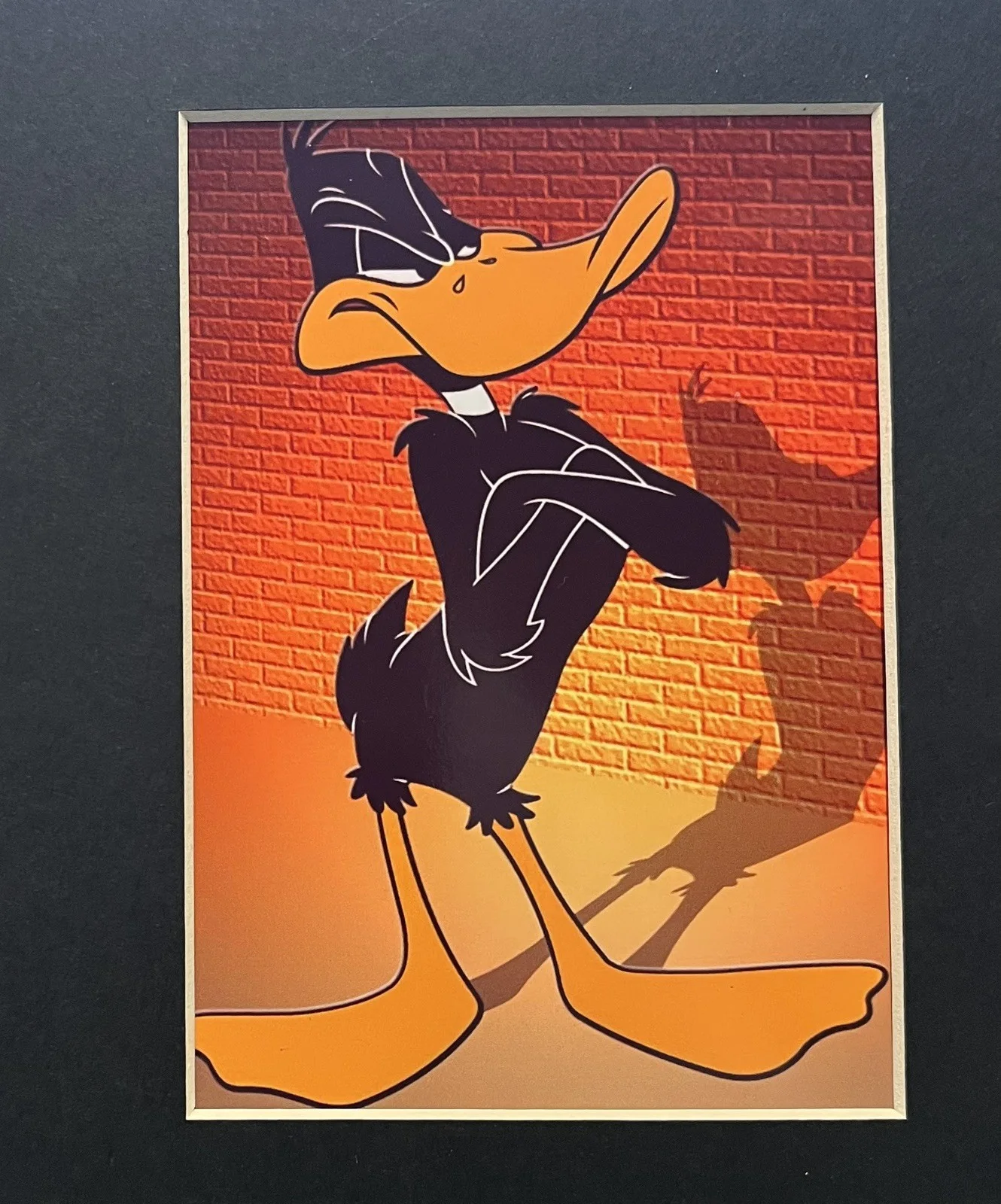 LOONEY TUNES. Daffy Duc. 35mm Film Cell Mounted Display, изображение 2