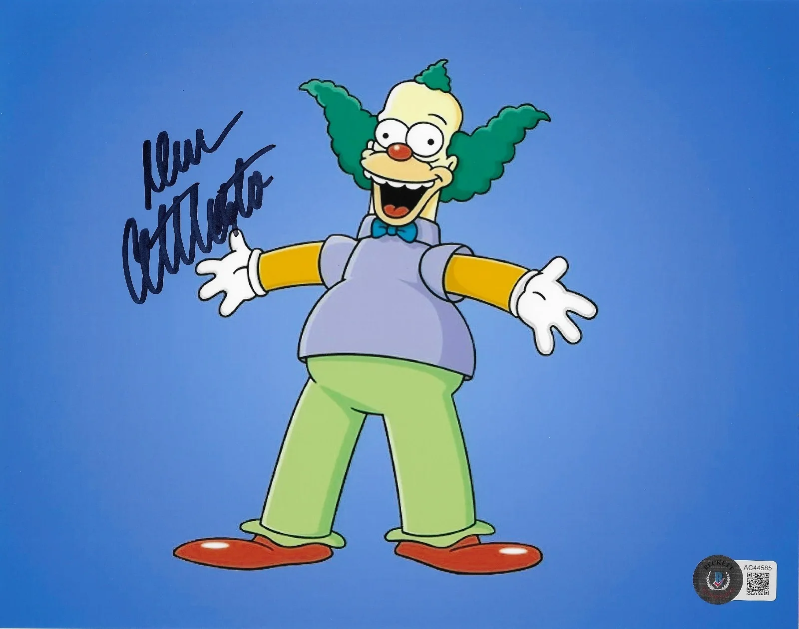 Dan Castellaneta — Dan Castellaneta Signed 8x10 Photo Autographed BAS Simpsons Krusty the Clown 85