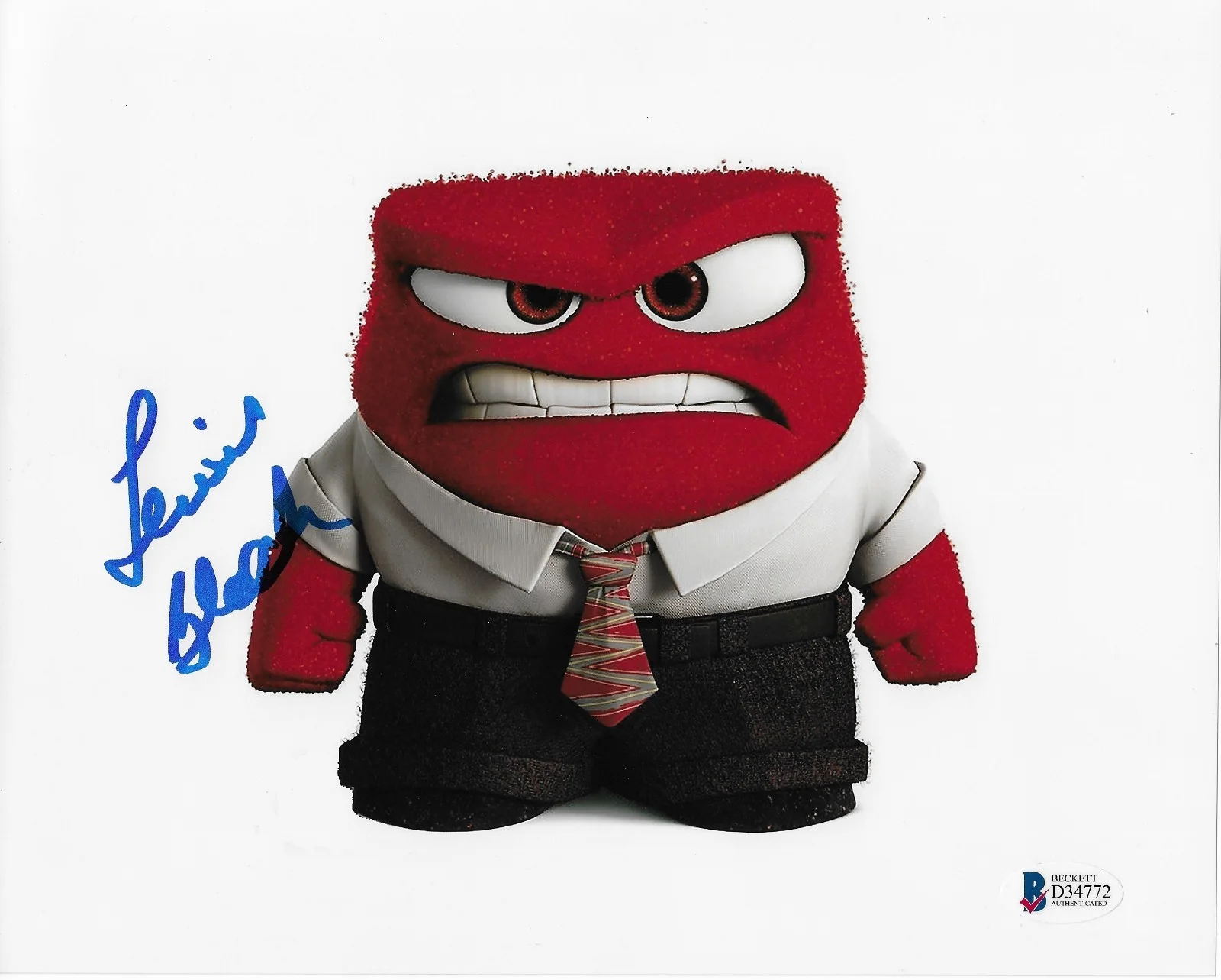 Lewis Black — Lewis Black Inside Out BAS COA Signed 8x10 Photo Autographed Disney Pixar Anger