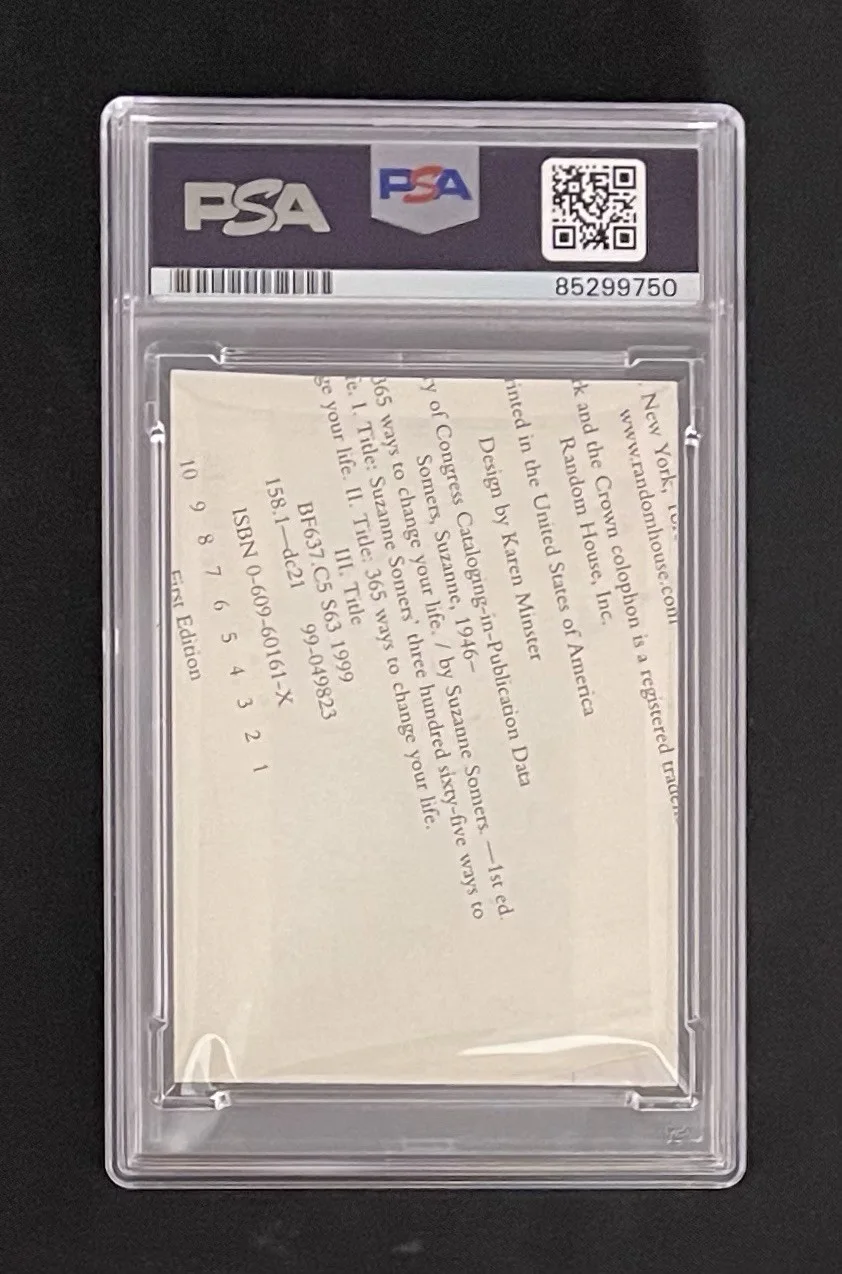 Suzanne Somers — Suzanne Somers PSA/DNA Signed Cut Signature Autographed Slabbed Three's Company, изображение 3