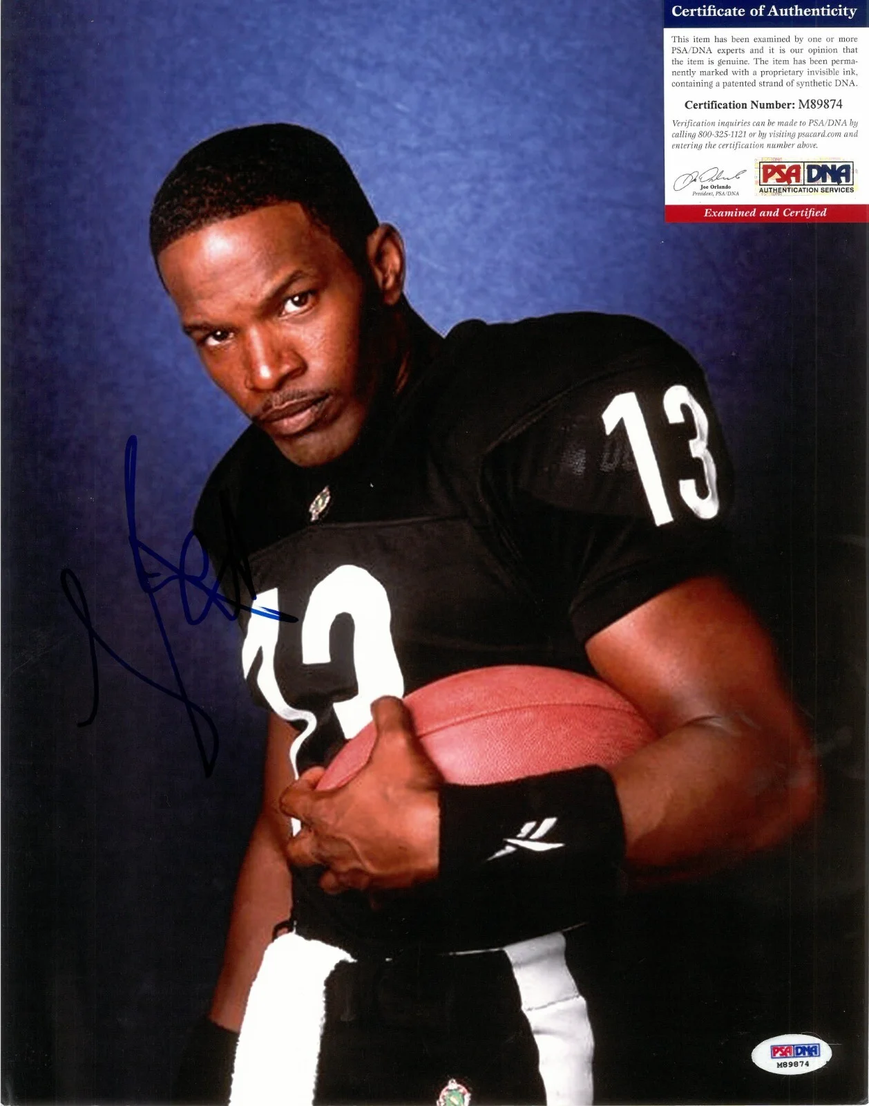 Jamie Foxx — Jamie Foxx Any Given Sunday Signed 11x14 Photo Autographed PSA/DNA COA, изображение 2