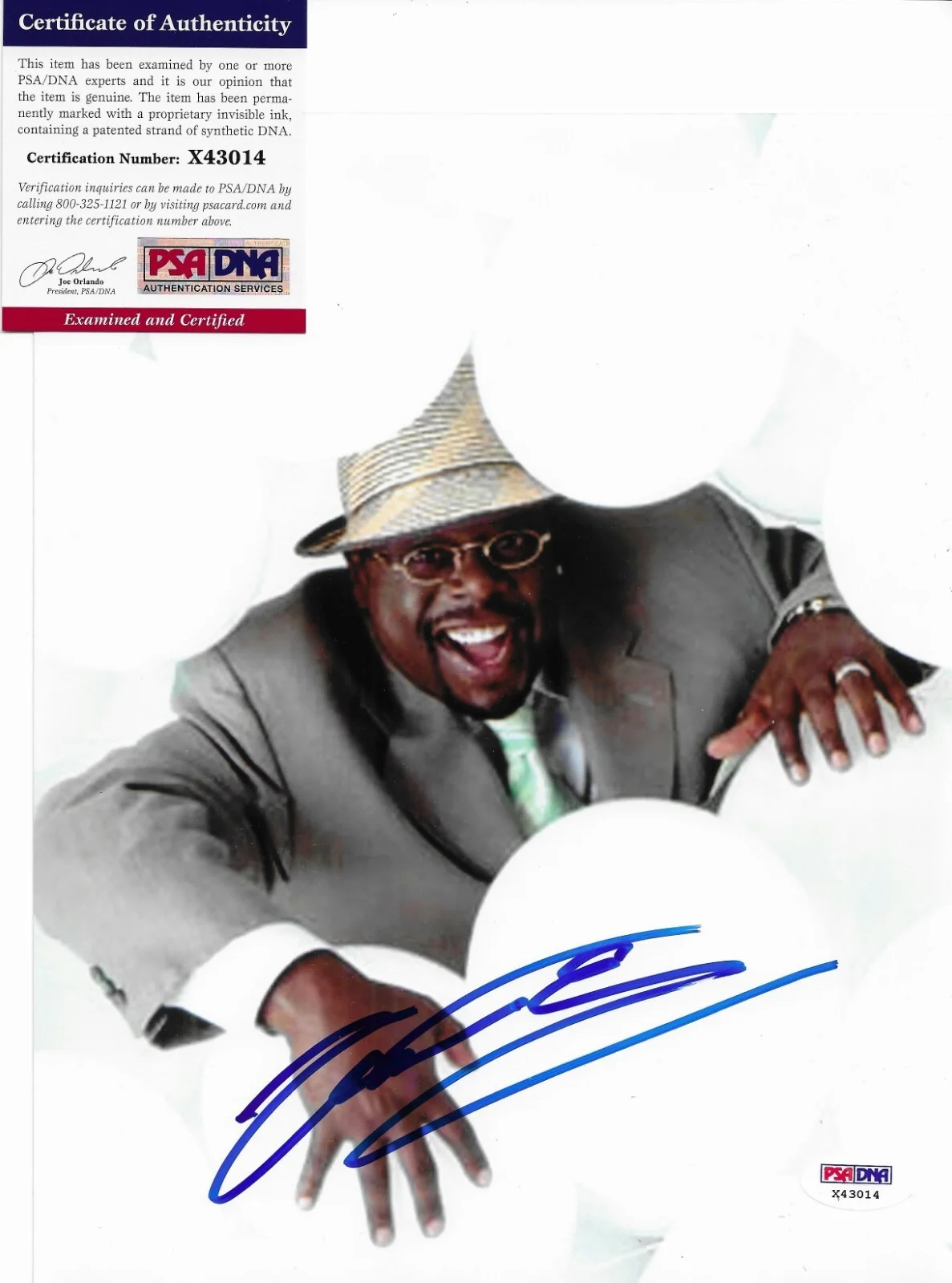 Cedric the Entertainer — Cedric Entertainer Signed 8x10 Photo Autographed PSA/DNA COA Code Name Cleaner, image 2