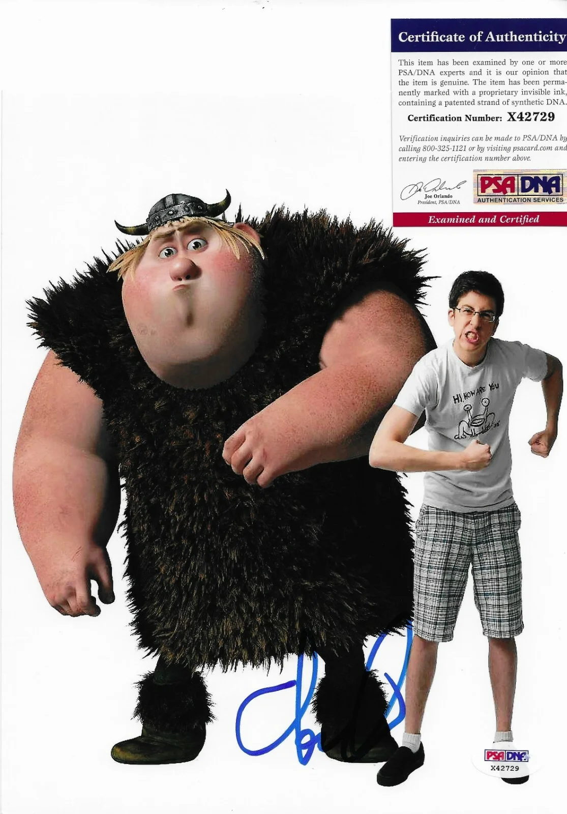 Christopher Mintz-Plasse — Cristopher Mintz-Plasse Signed 8x10 Photo Autographed PSA/DNA COA Fishlegs, image 2