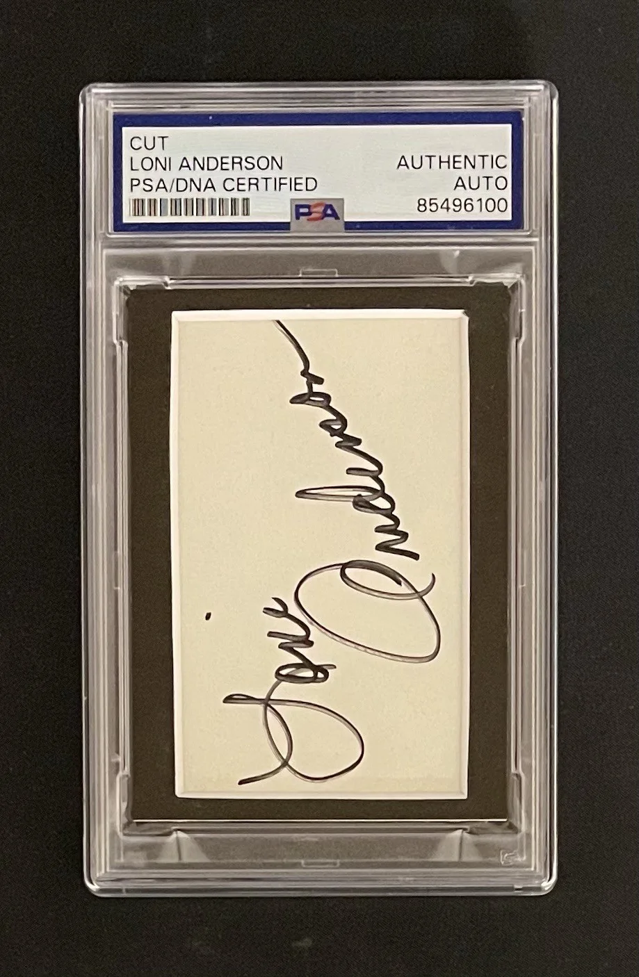 Loni Anderson — Loni Anderson PSA/DNA Signed Cut Signature Autographed Slabbed WKRP Cincinnati, image 2