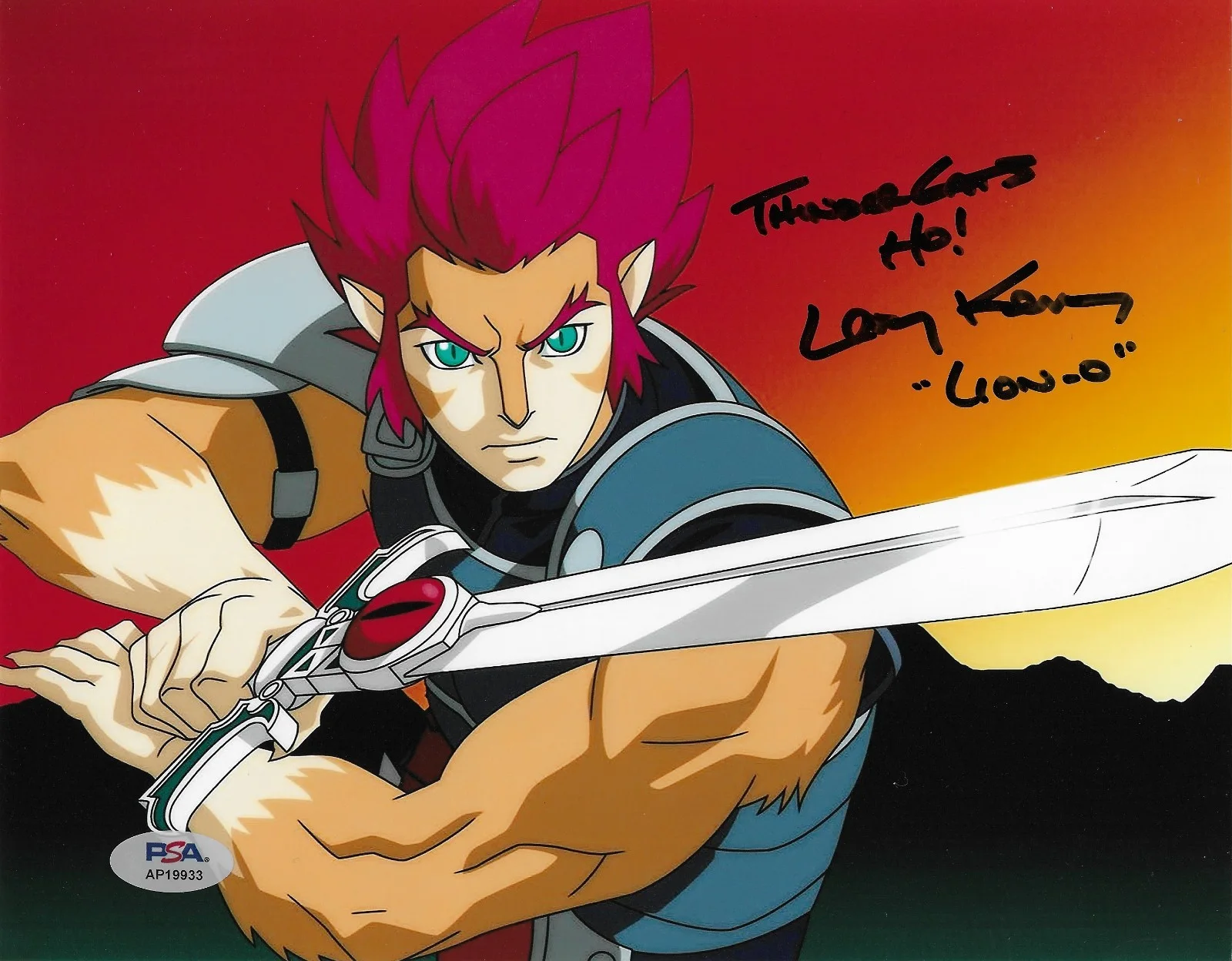 Larry Kenney — Larry Kenney PSA/DNA Signed 8x10 Photo Autographed Thundercats Lion-O