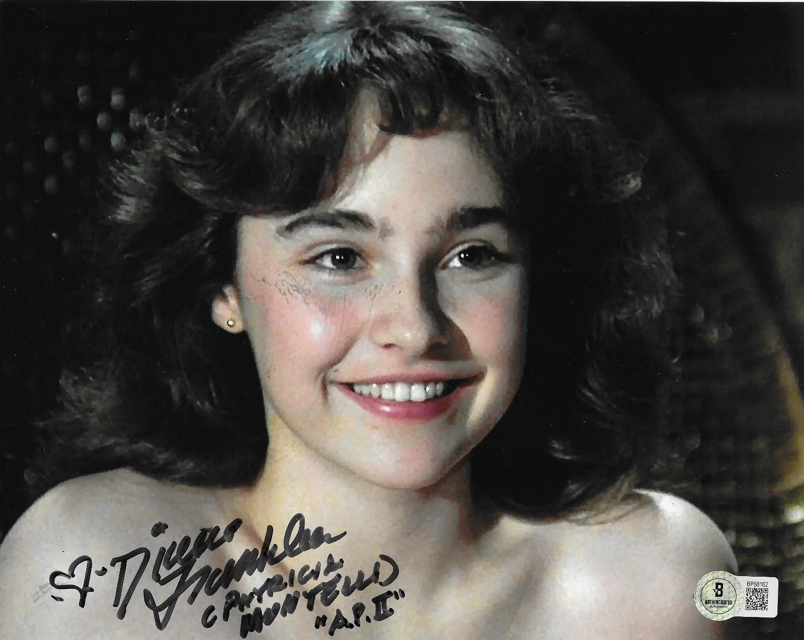 Diane Franklin — Diane Franklin Signed 8x10 Photo Autographed BAS Amityville II The Possession 62