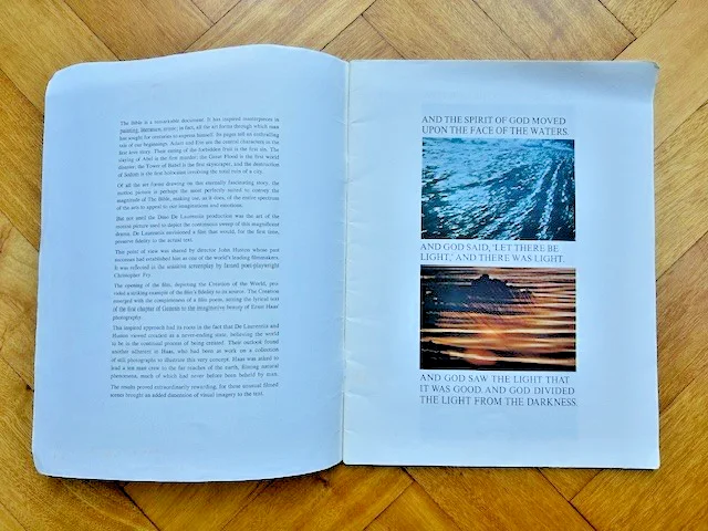 THE BIBLE - IN THE BEGINNING 1966 MOVIE program JOHN HUSTON, image 2